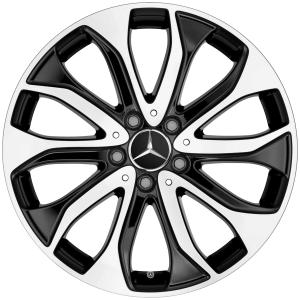 18" Mercedes 5 Twin Spoke [156-18] Gloss Black with High Sheen alloy wheel