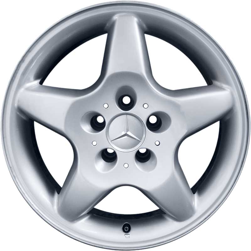Mercedes Tegmen [163-16] Standard Silver with High Sheen Alloy Wheel Product Image #1
