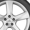 Mercedes 5 Spoke [166-19] Titanium Silver Wheel Img 2