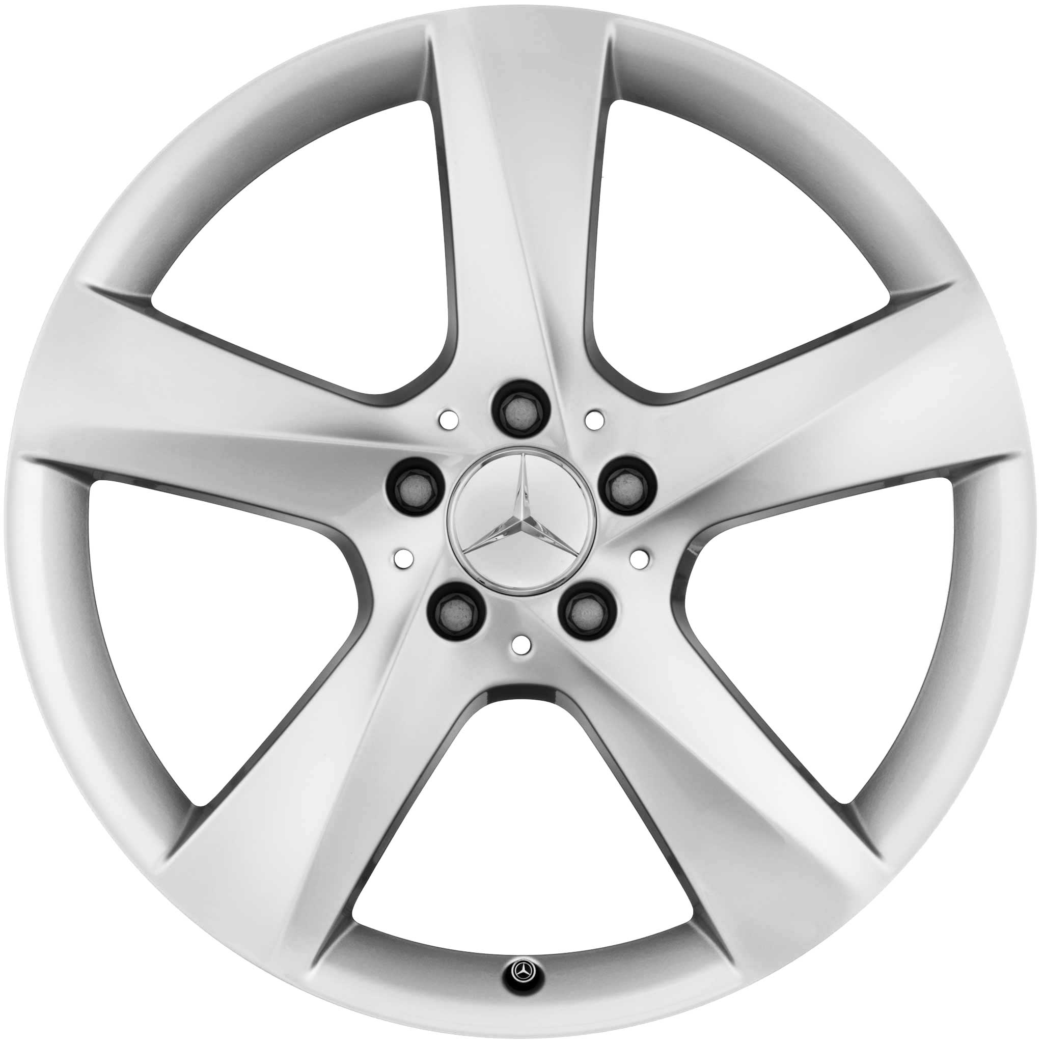 Mercedes 5 Spoke [166-19] Titanium Silver Alloy Wheel Product Image #1