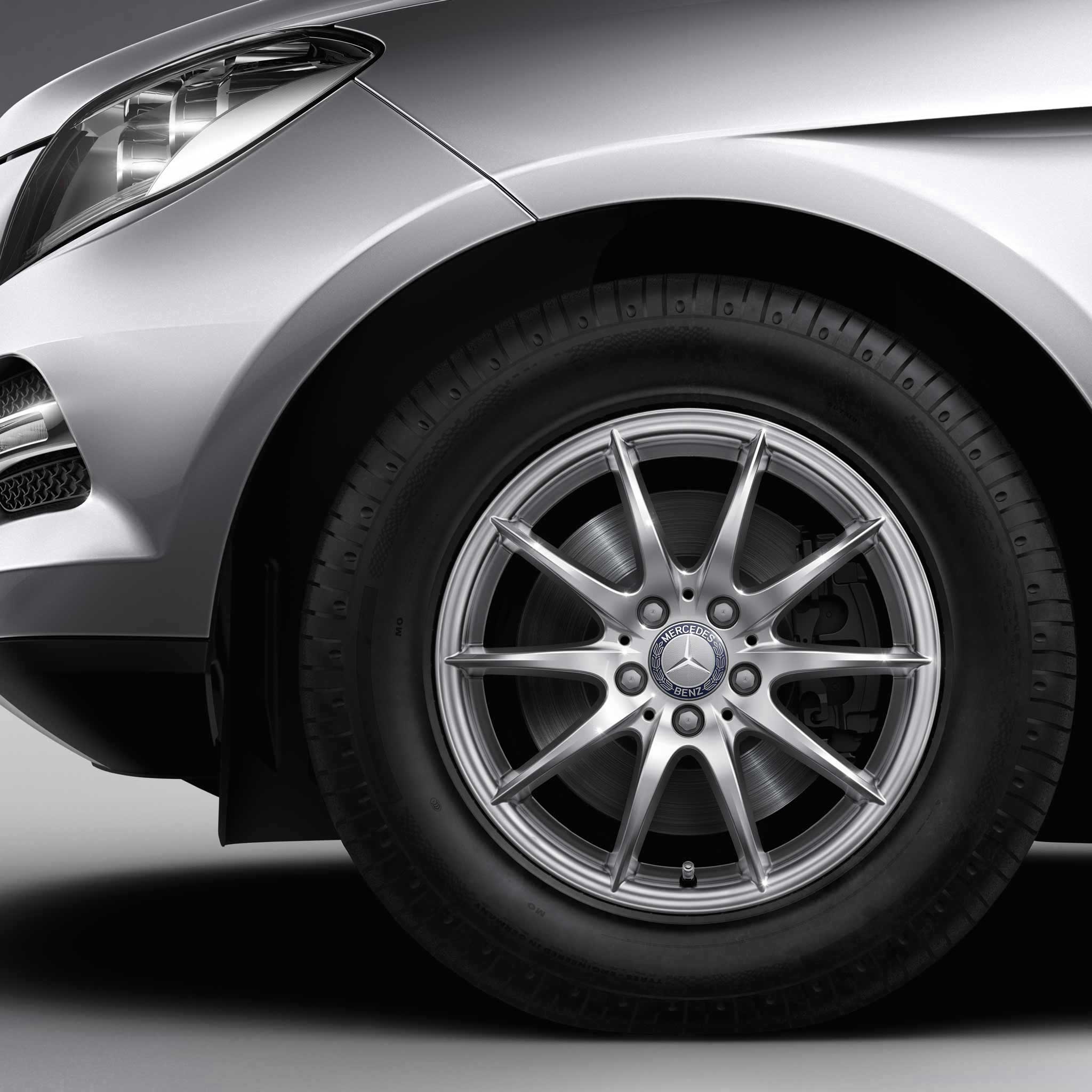 Mercedes 10 Spoke [166-17] Titanium Silver Alloy Wheel Product Image #3