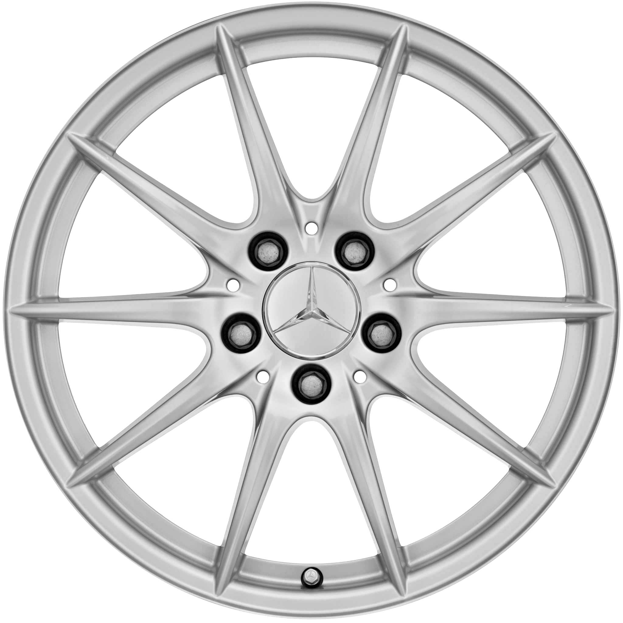 Mercedes 10 Spoke [166-17] Titanium Silver Alloy Wheel Product Image #1