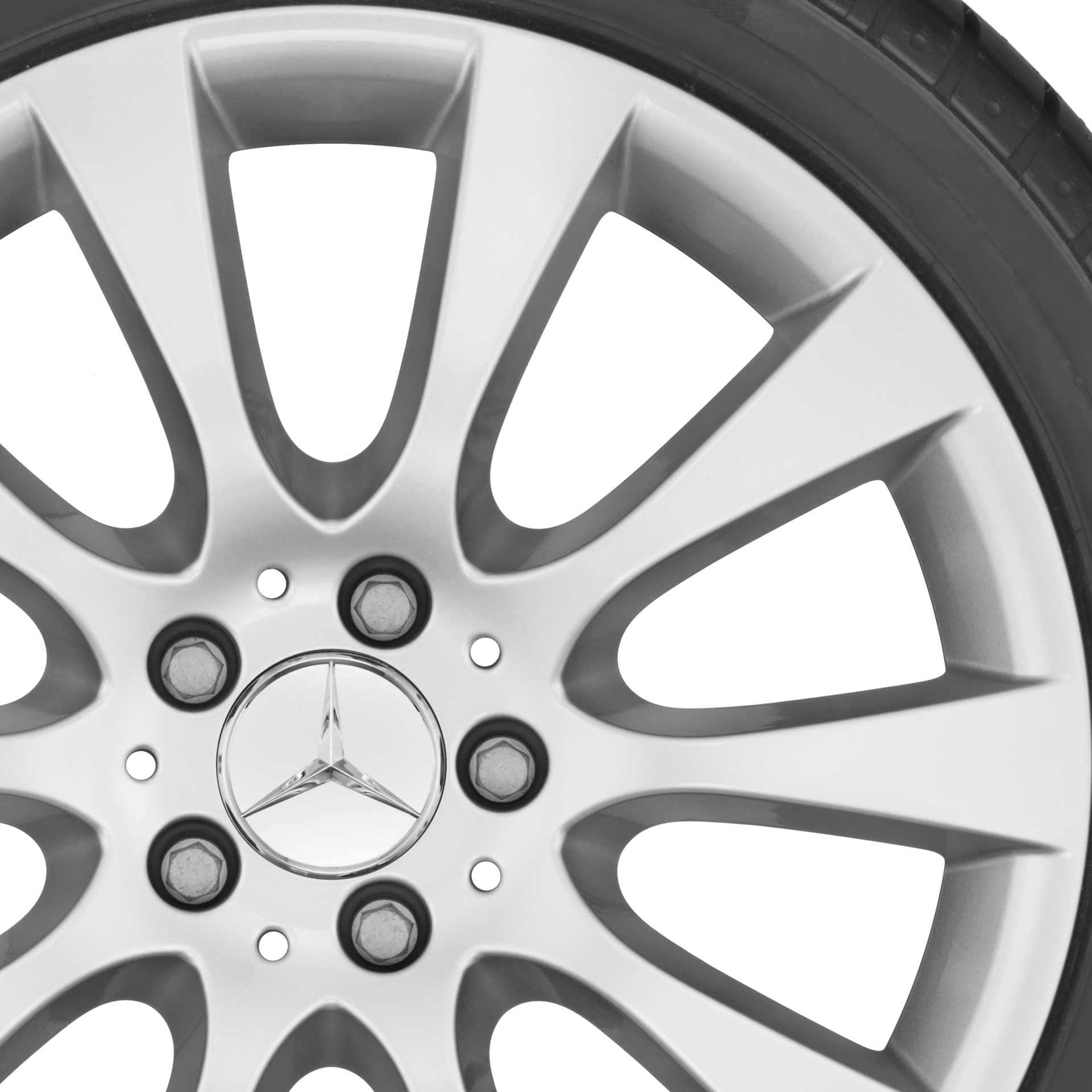 Mercedes 10 Spoke [166-18] Titanium Silver Alloy Wheel Product Image #2