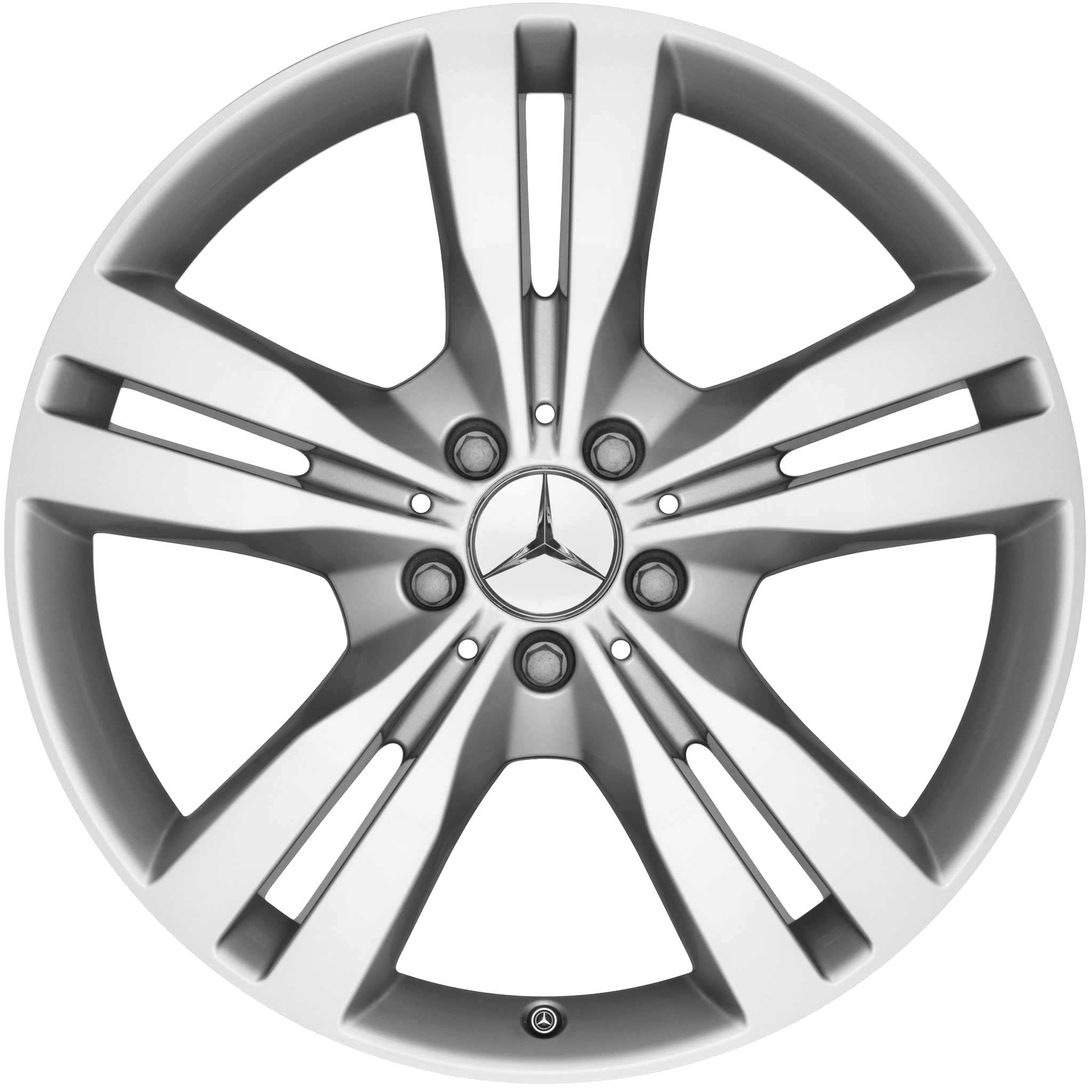 Mercedes 5 Twin Spoke [166-19] Titanium Silver Alloy Wheel Product Image #1
