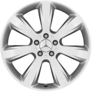 19" Mercedes 7 Spoke [166-19] Titanium Silver alloy wheel