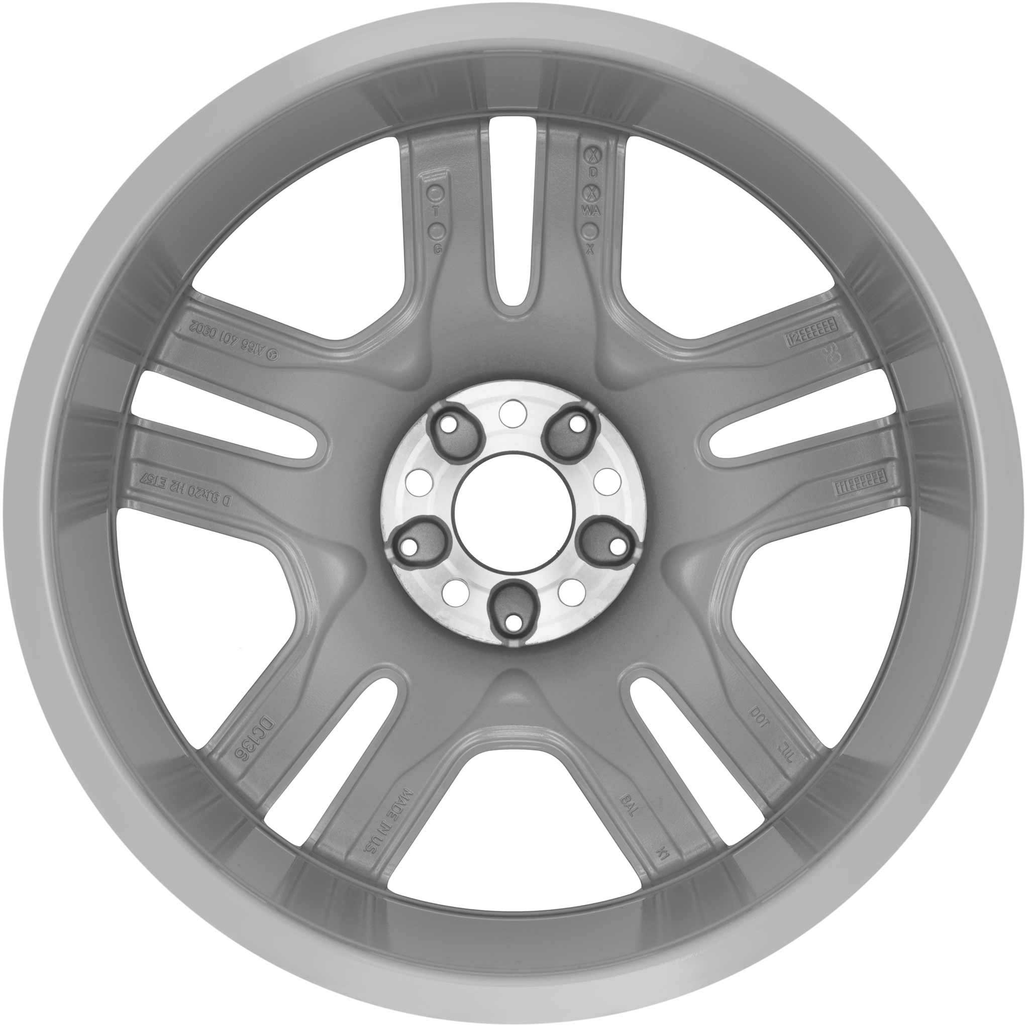 Mercedes 5 Twin Spoke [166-20] Titanium Silver Alloy Wheel Product Image #3