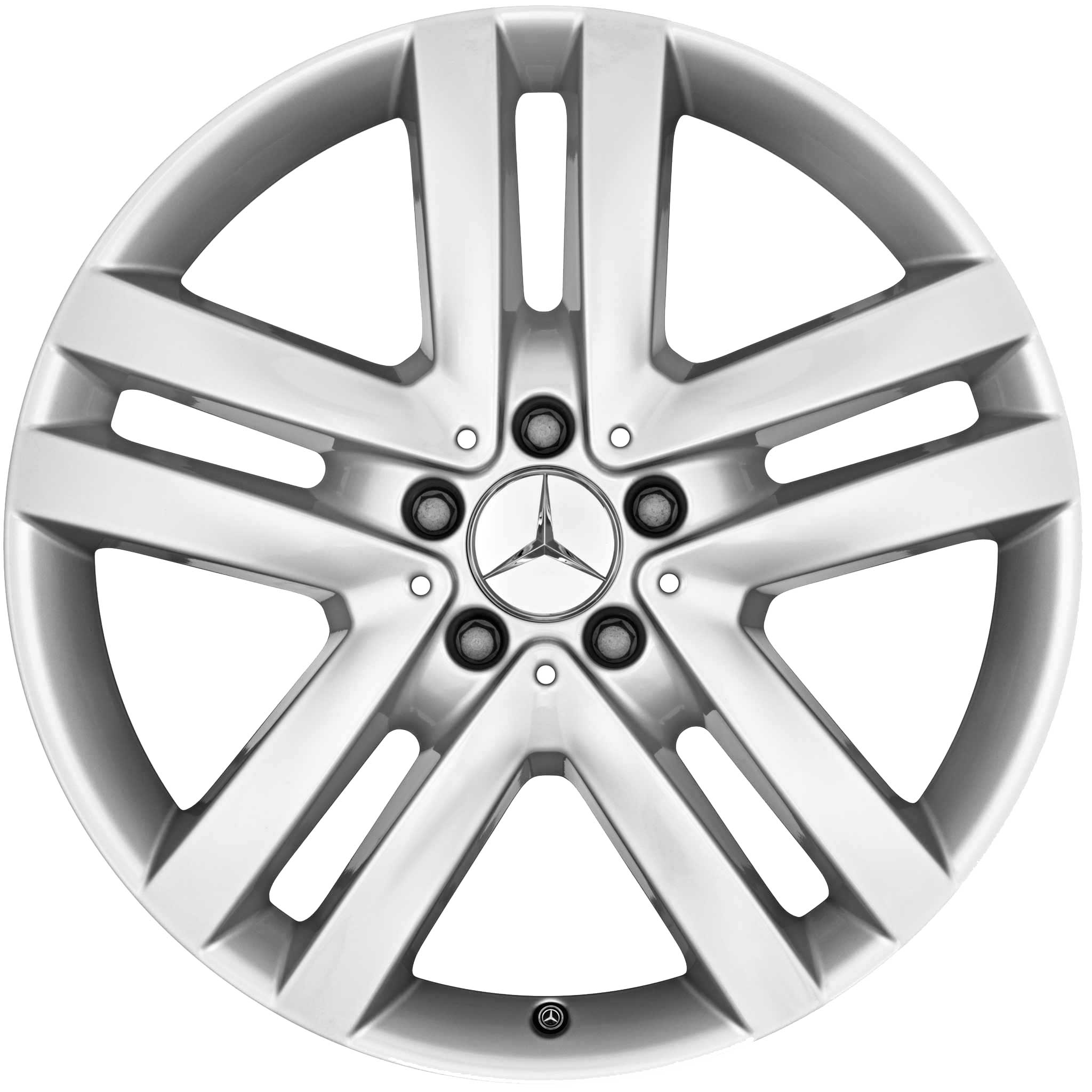 Mercedes 5 Twin Spoke [166-19] Titanium Silver Alloy Wheel Product Image #1