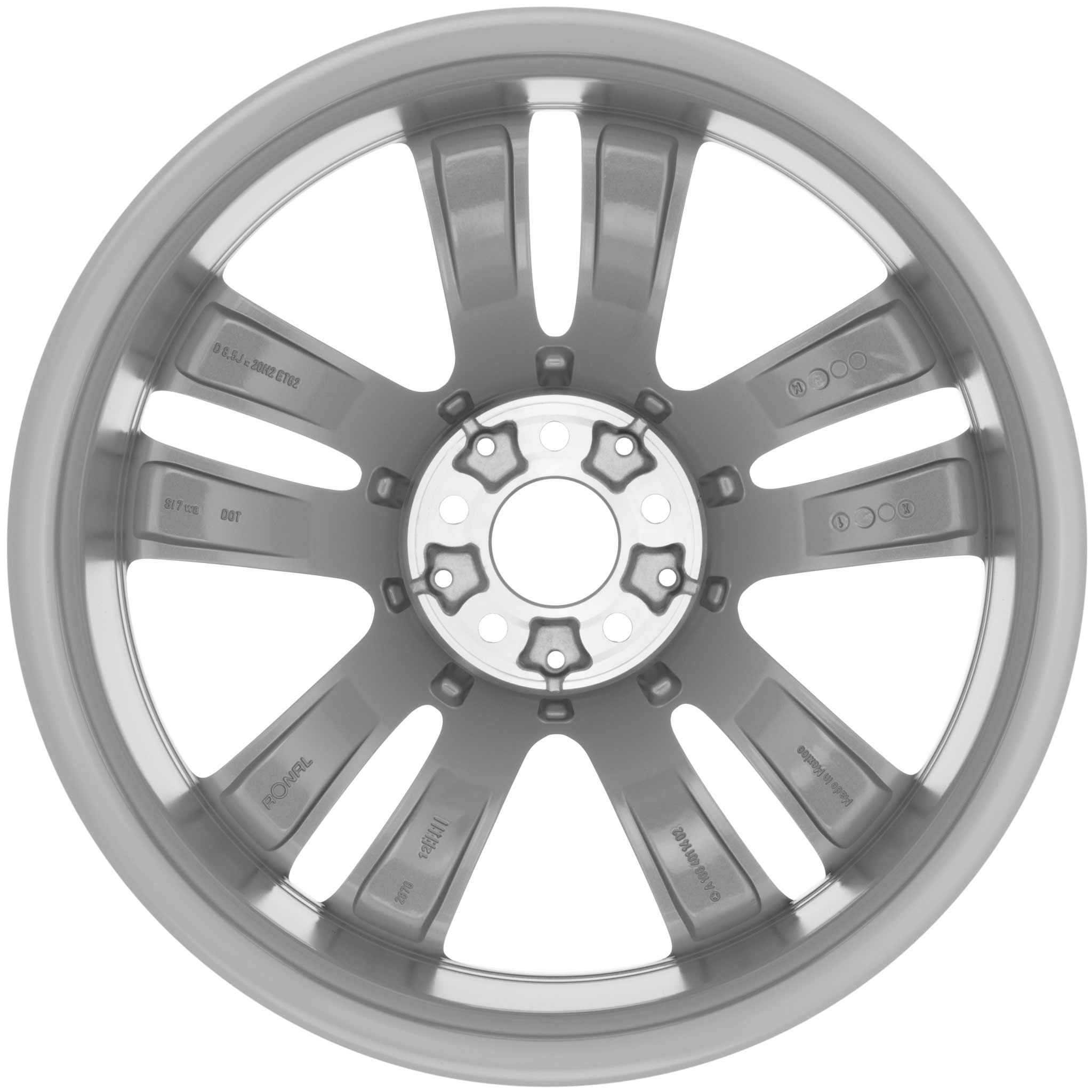 Mercedes 5 Twin Spoke [166-20] Titanium Silver Alloy Wheel Product Image #3