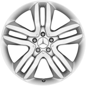 Mercedes 5 Twin Spoke [166-20] Titanium Silver Alloy Wheel for Mercedes GLS-Class X166 - Sizes 20in