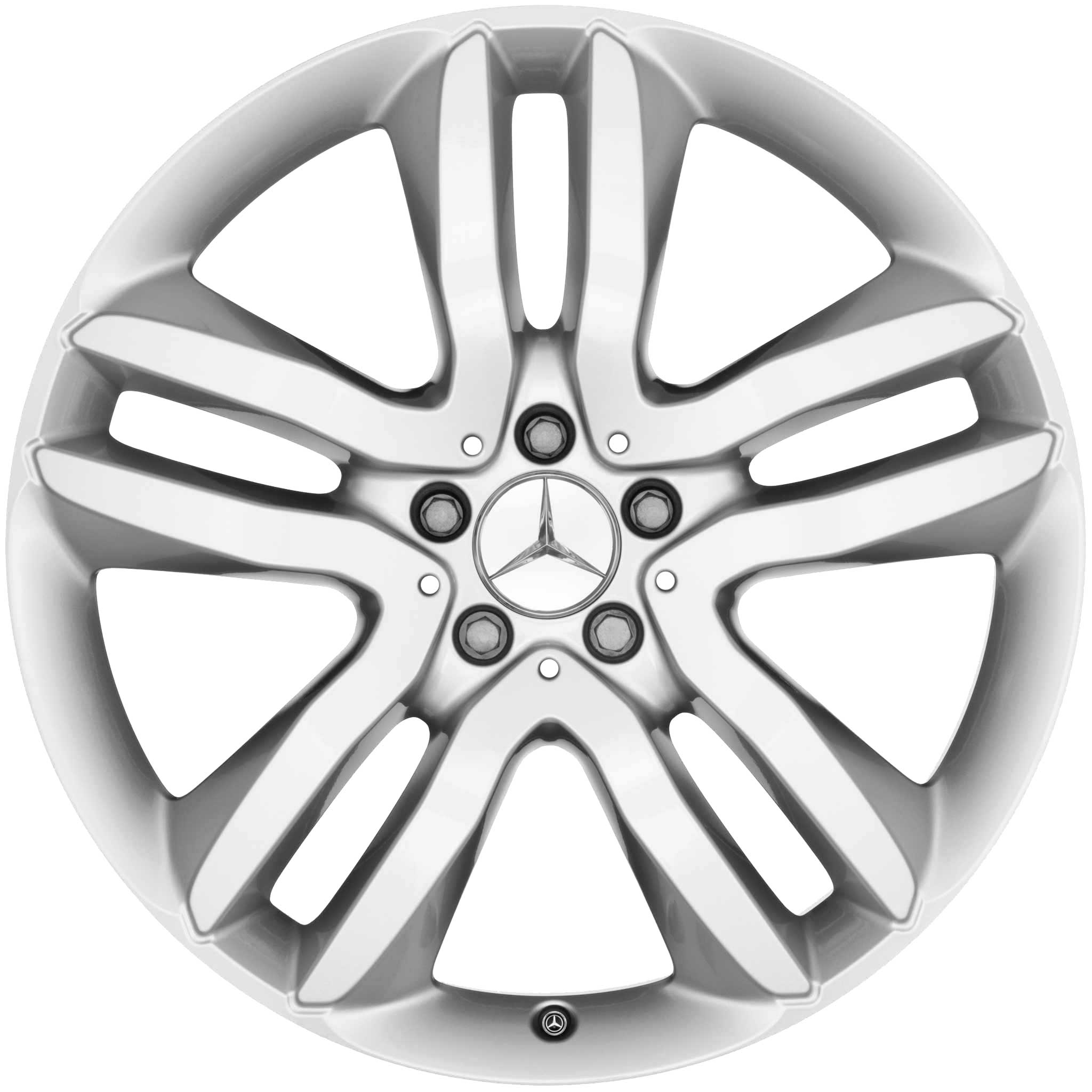Mercedes 5 Twin Spoke [166-20] Titanium Silver Alloy Wheel Product Image #1