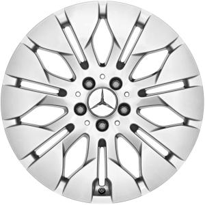 18" Mercedes 7 Twin Spoke [166-18] Titanium Silver alloy wheel