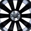 Mercedes 10 Spoke [166-20] Matt Black with High Sheen Wheel Img 3