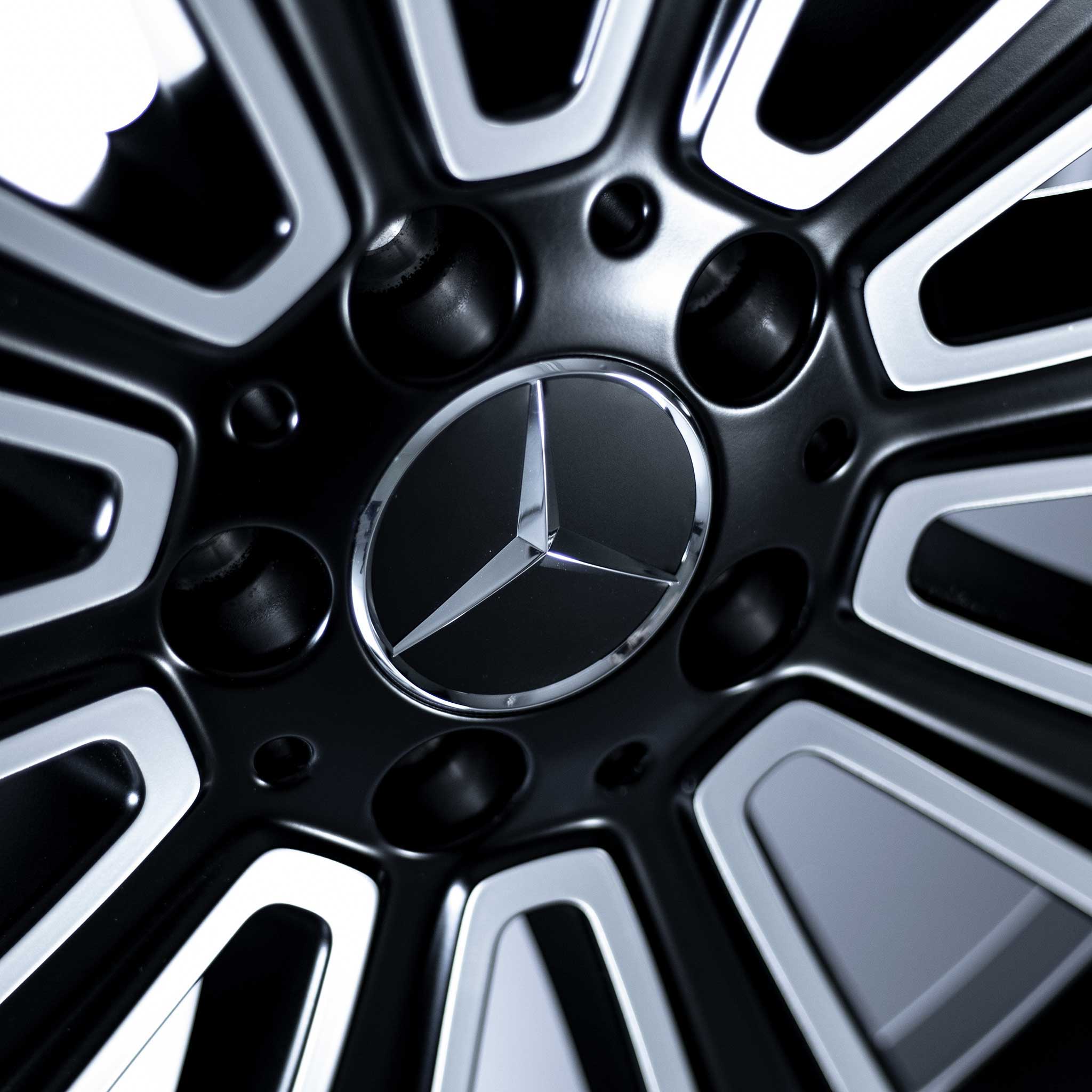 Mercedes 10 Spoke [166-20] Matt Black with High Sheen Alloy Wheel Product Image #4