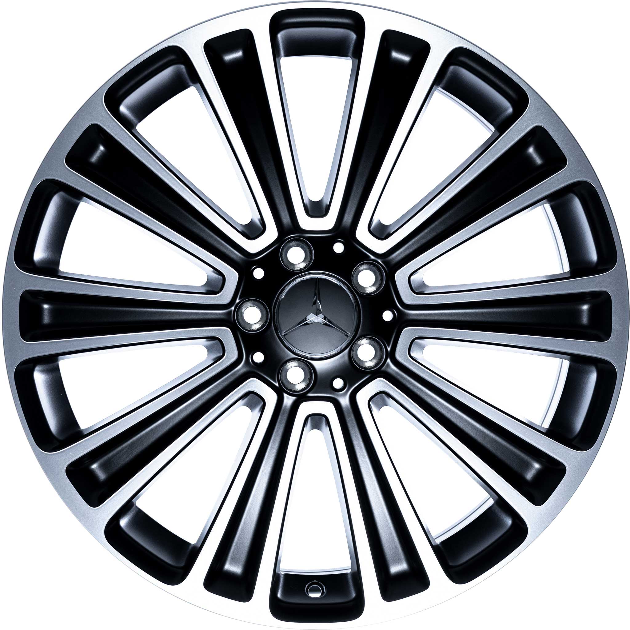 Mercedes 10 Spoke [166-20] Matt Black with High Sheen Alloy Wheel Product Image #1