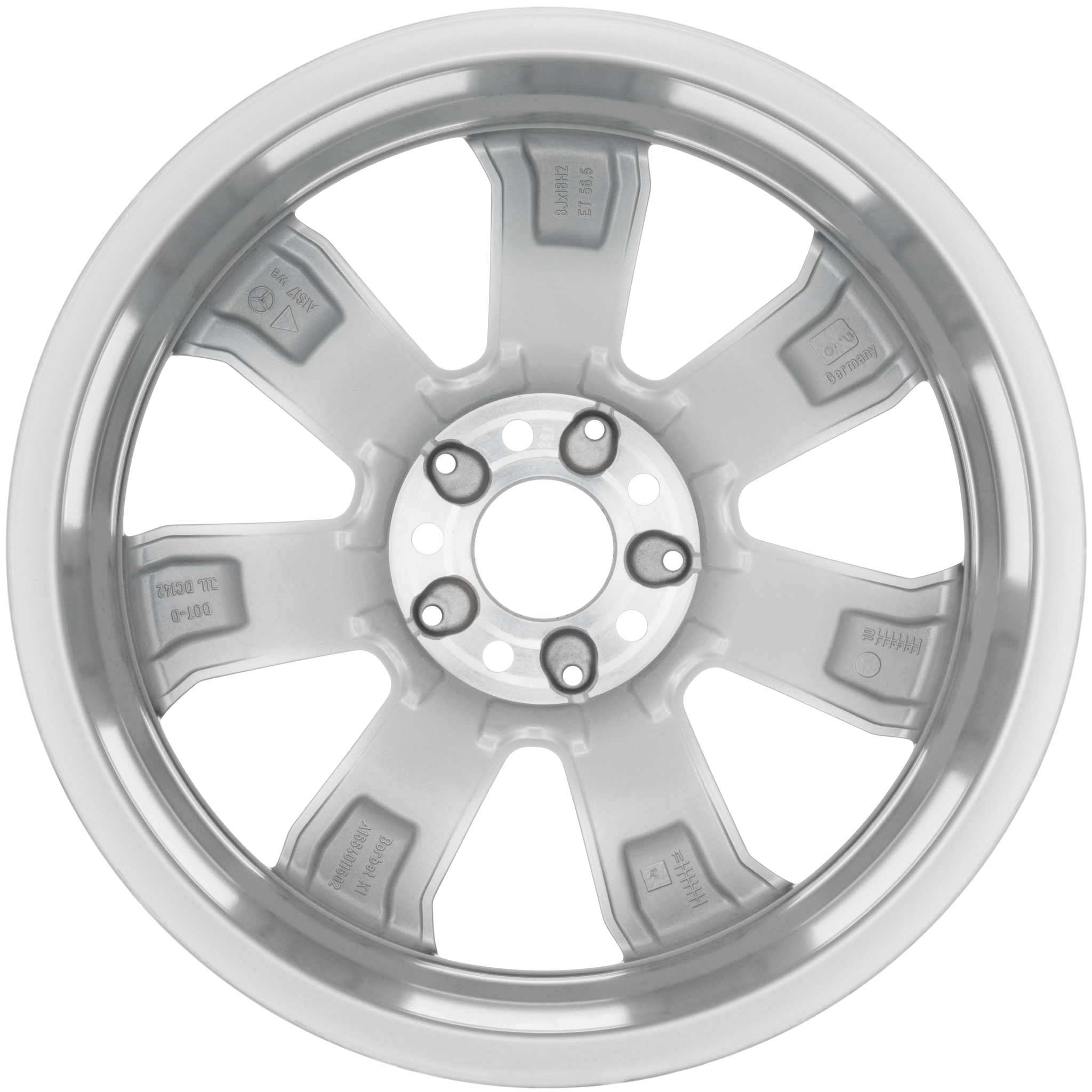Mercedes 7 Spoke [166-18] Titanium Silver Alloy Wheel Product Image #2