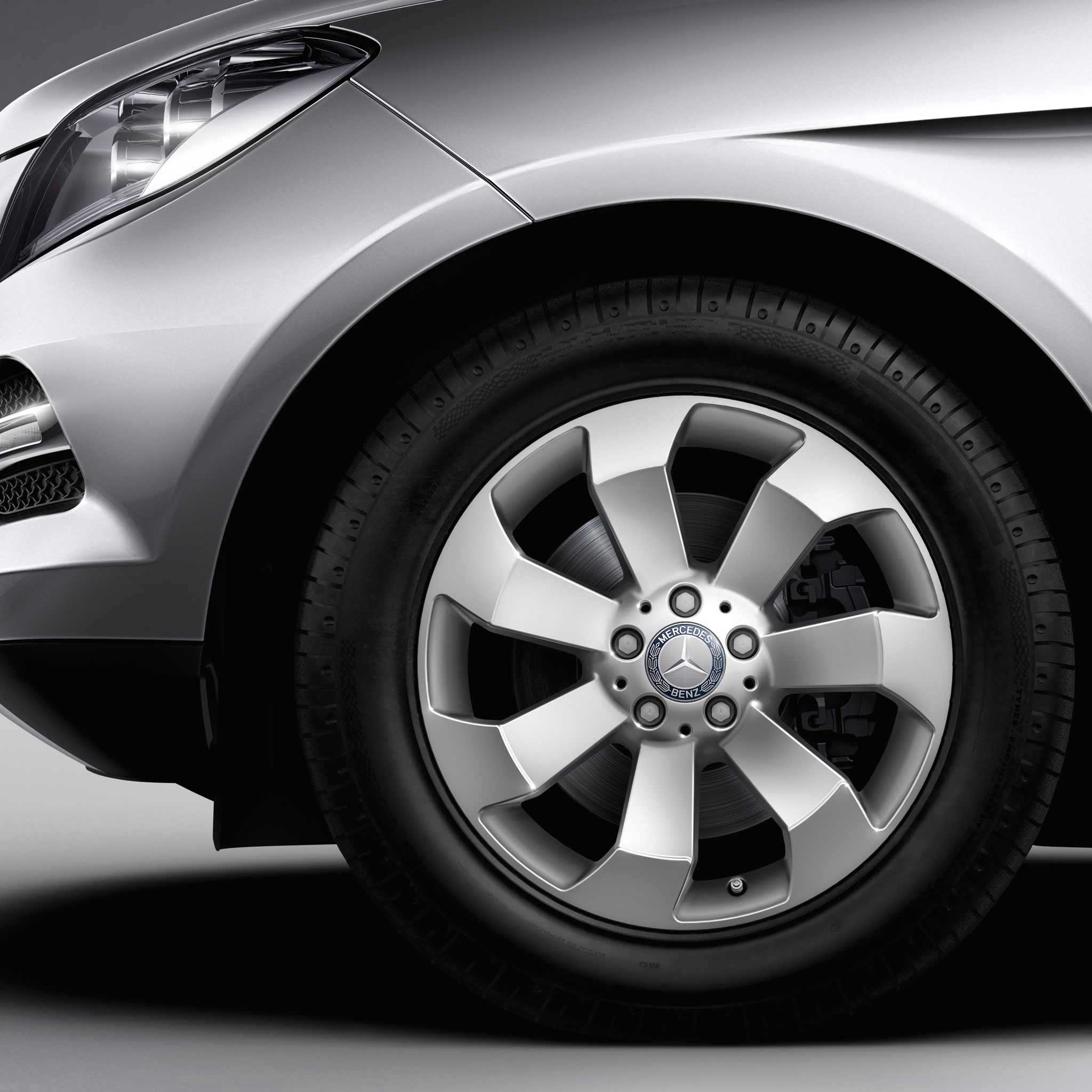 Mercedes 7 Spoke [166-18] Titanium Silver Alloy Wheel Product Image #3