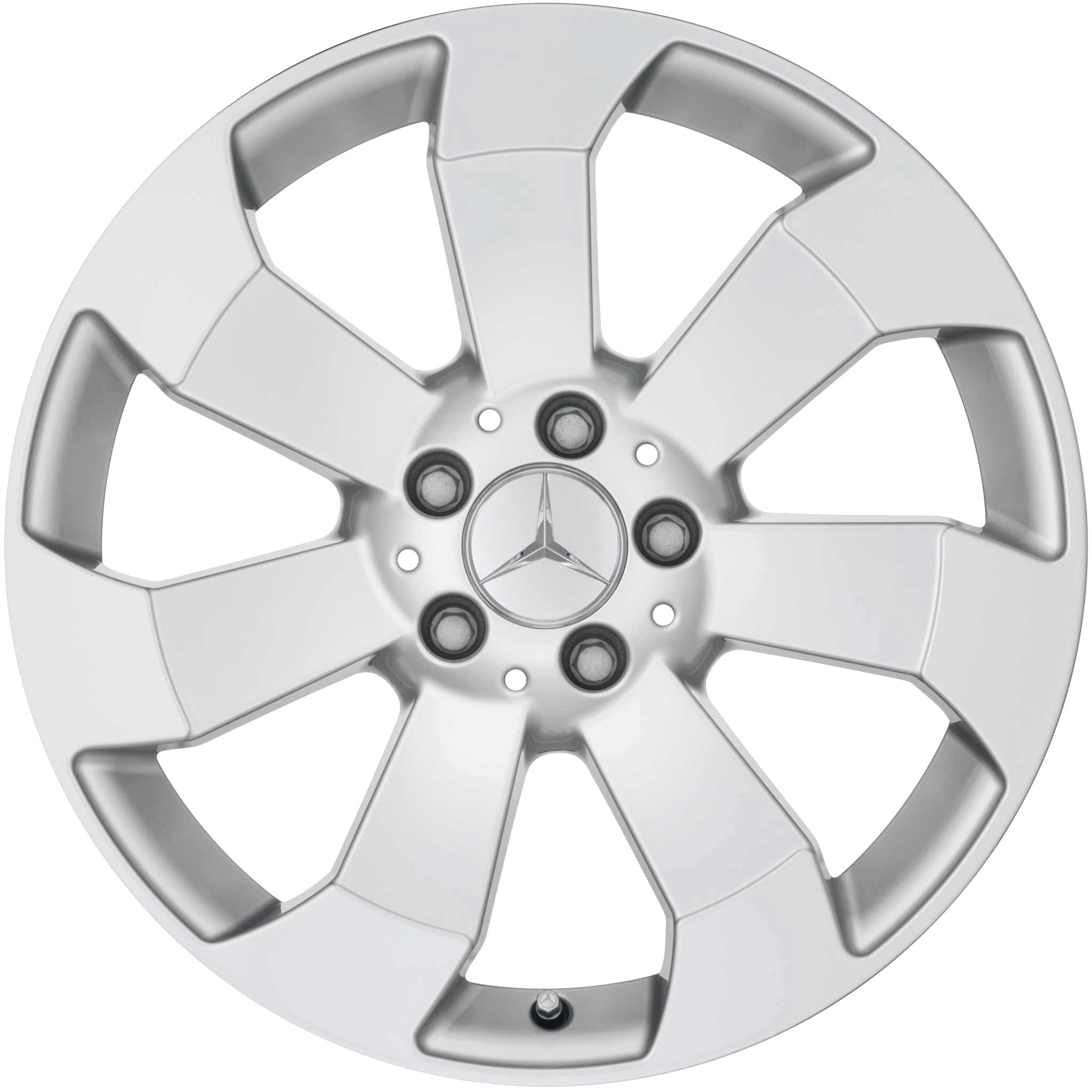 Mercedes 7 Spoke [166-18] Titanium Silver Alloy Wheel Product Image #1