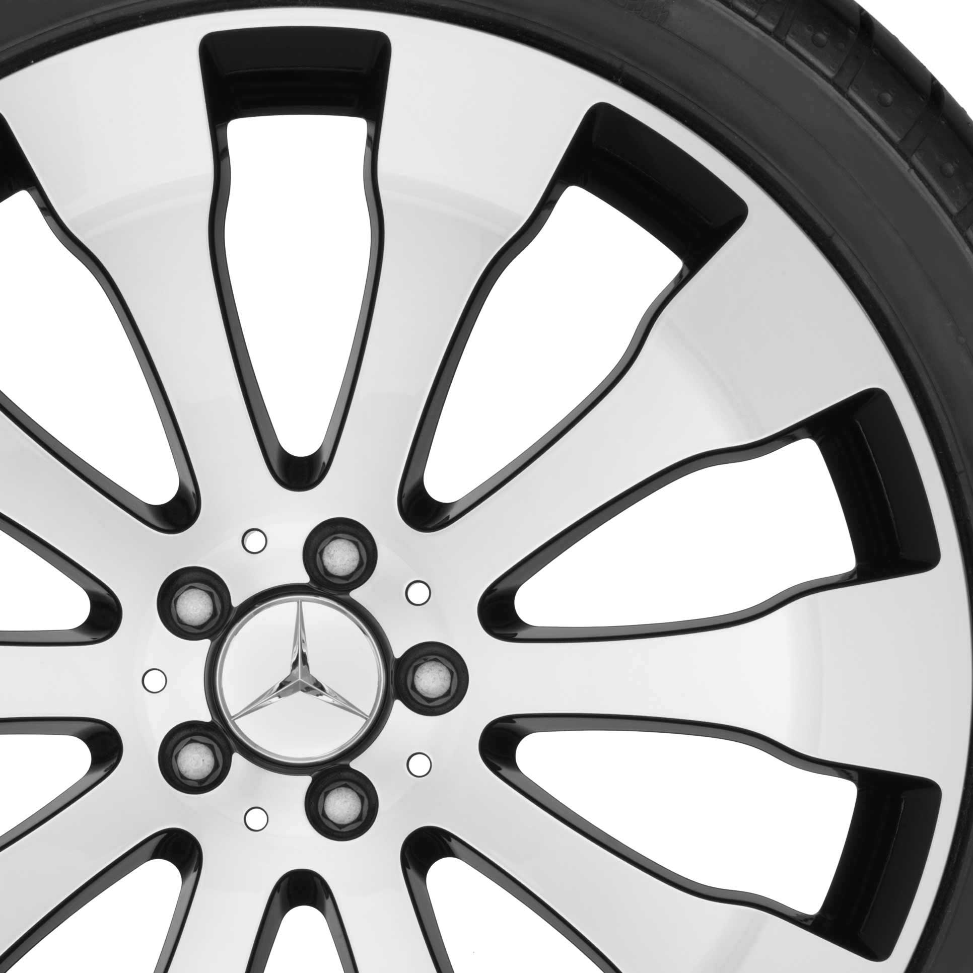 Mercedes 10 Spoke [166-21] Gloss Black with High Sheen Alloy Wheel Product Image #2