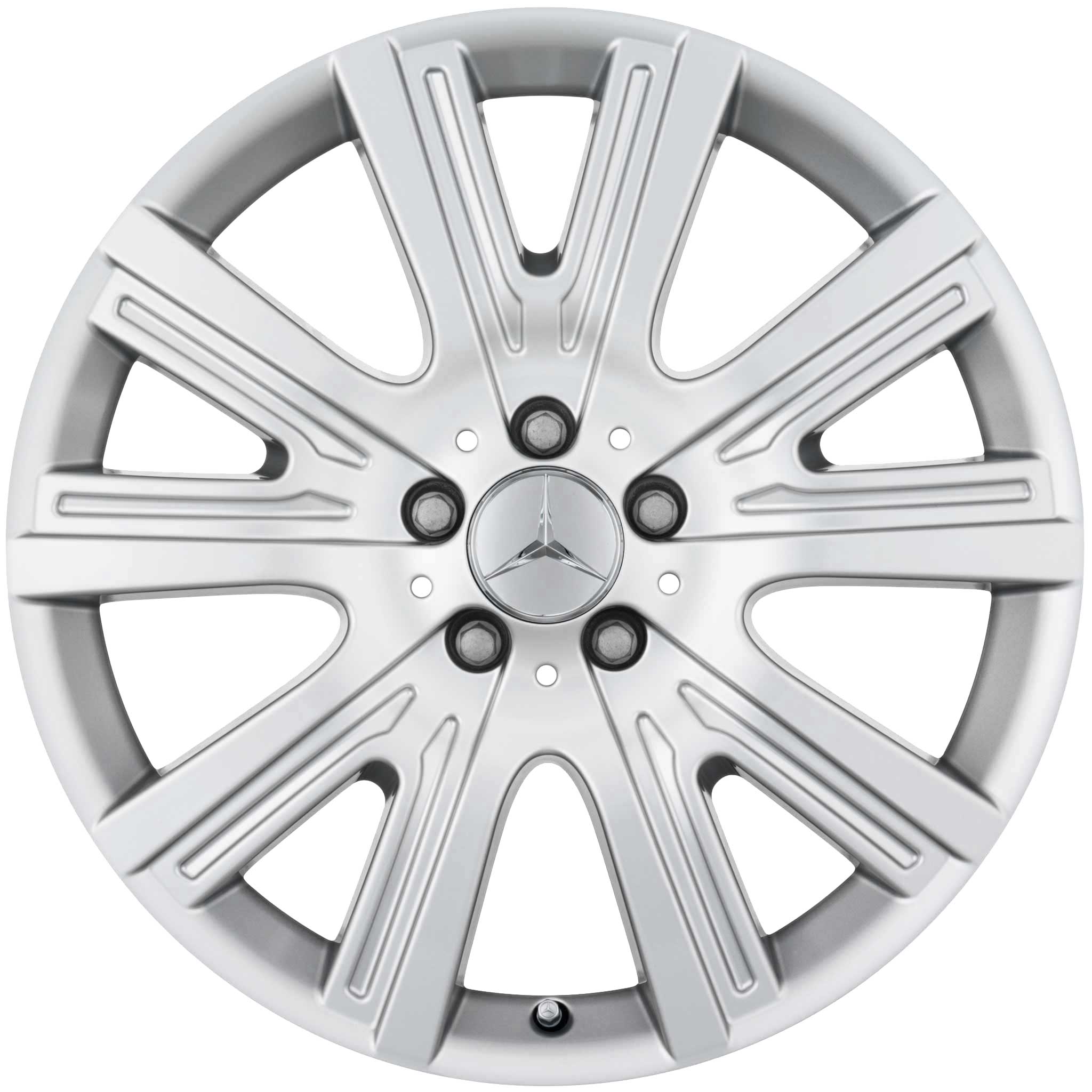 Mercedes 5 Twin Spoke [166-19] Titanium Silver Alloy Wheel Product Image #1