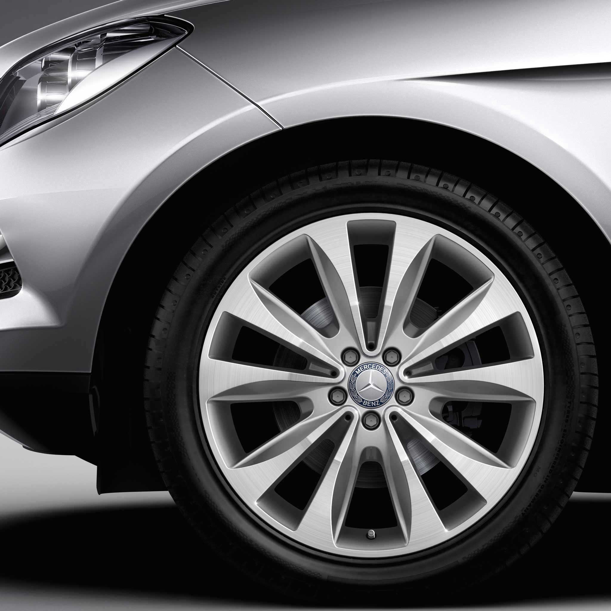 Mercedes 5 Twin Spoke [166-20] Palladium Silver with High Sheen Alloy Wheel Product Image #3