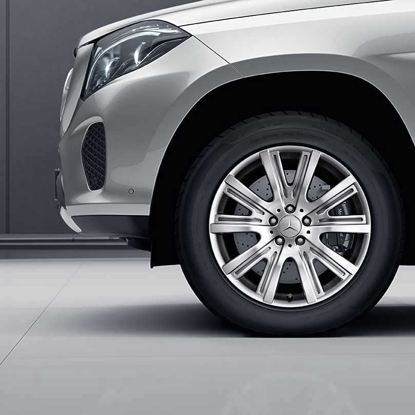 Mercedes 10 Spoke [166-20] Himalaya Grey with High Sheen Alloy Wheel Product Image #2