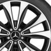 Mercedes 5 Twin Spoke [166-20] Gloss Black with High Sheen Wheel Img 2