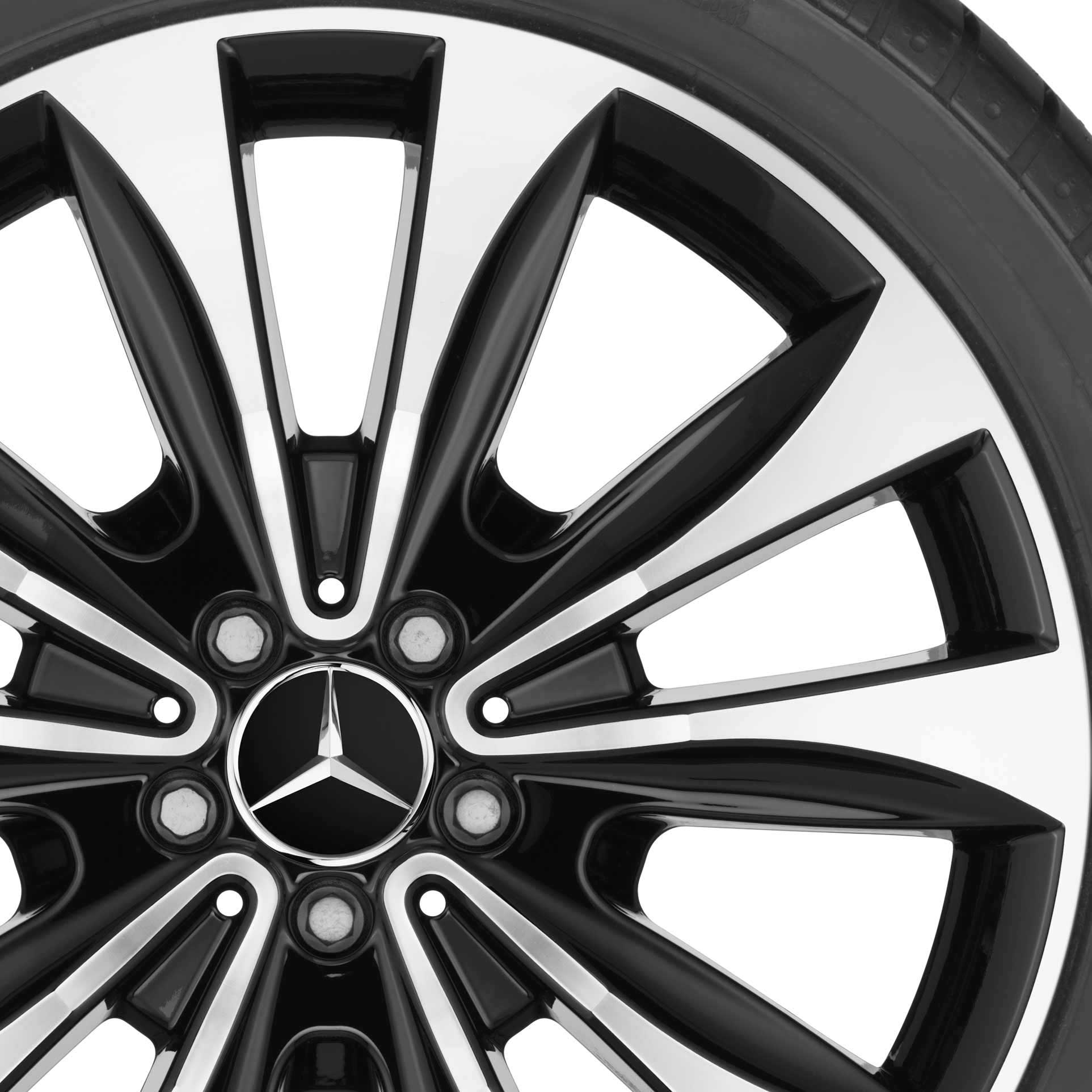 Mercedes 5 Twin Spoke [166-20] Gloss Black with High Sheen Alloy Wheel Product Image #2