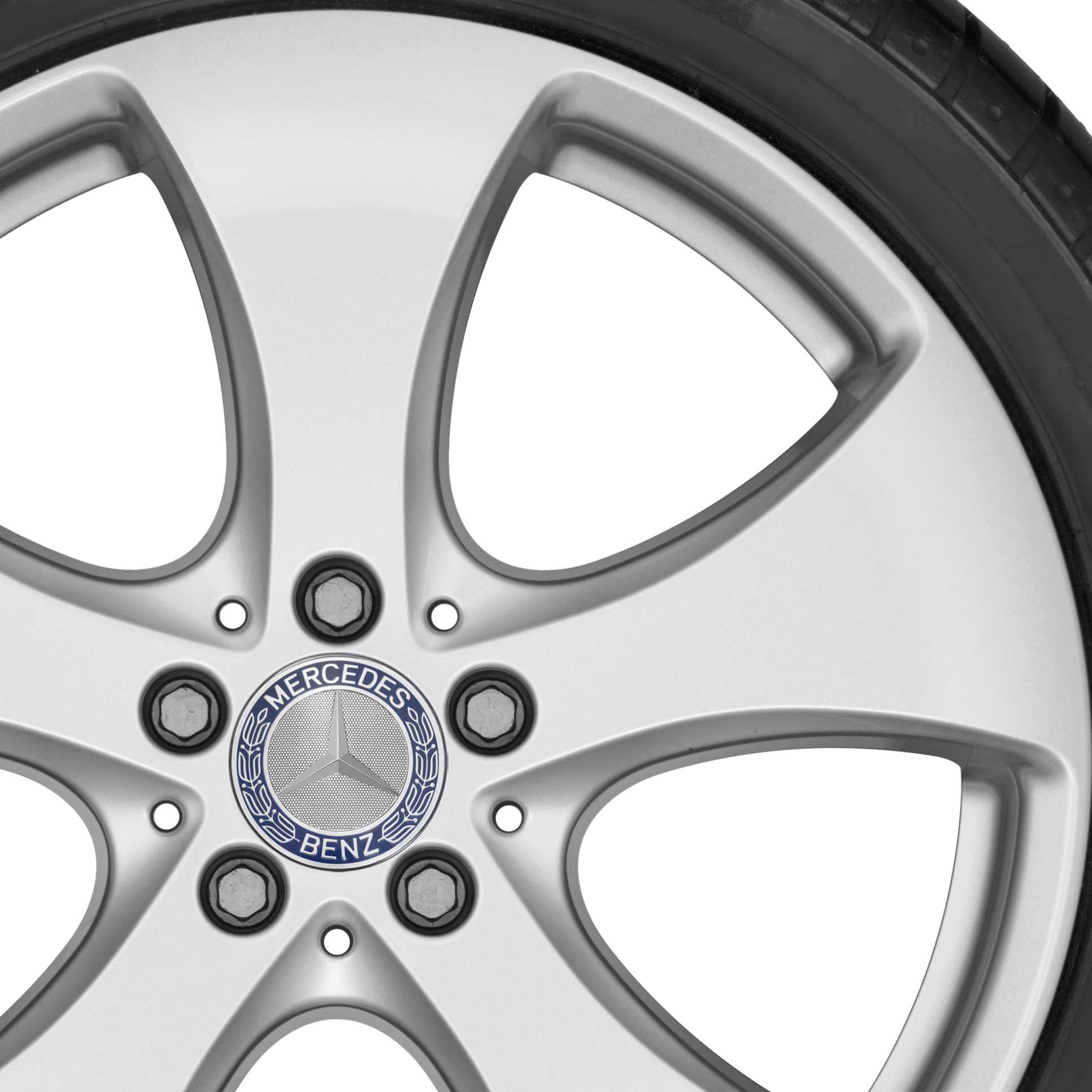Mercedes 5 Spoke [166-19] Vanadium Silver Alloy Wheel Product Image #2