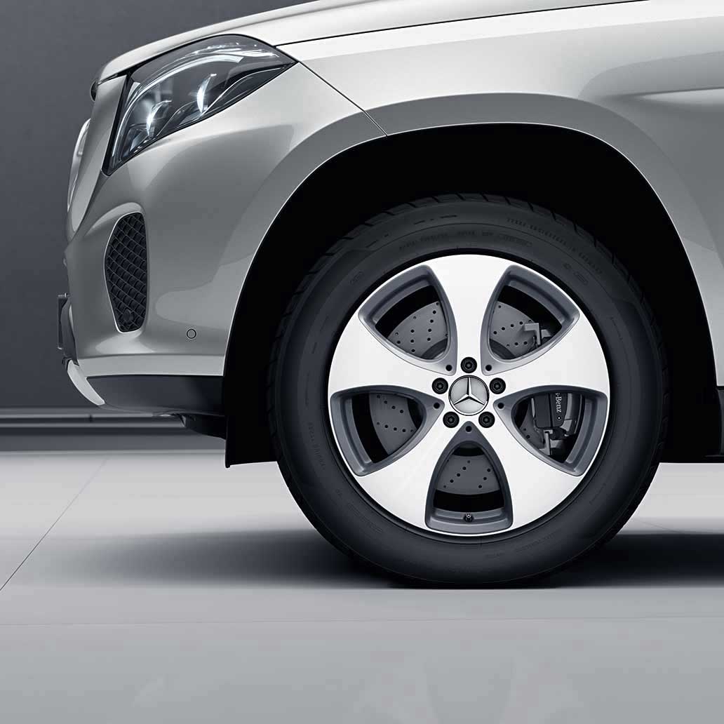 Mercedes 5 Spoke [166-19] Vanadium Silver Alloy Wheel Product Image #3