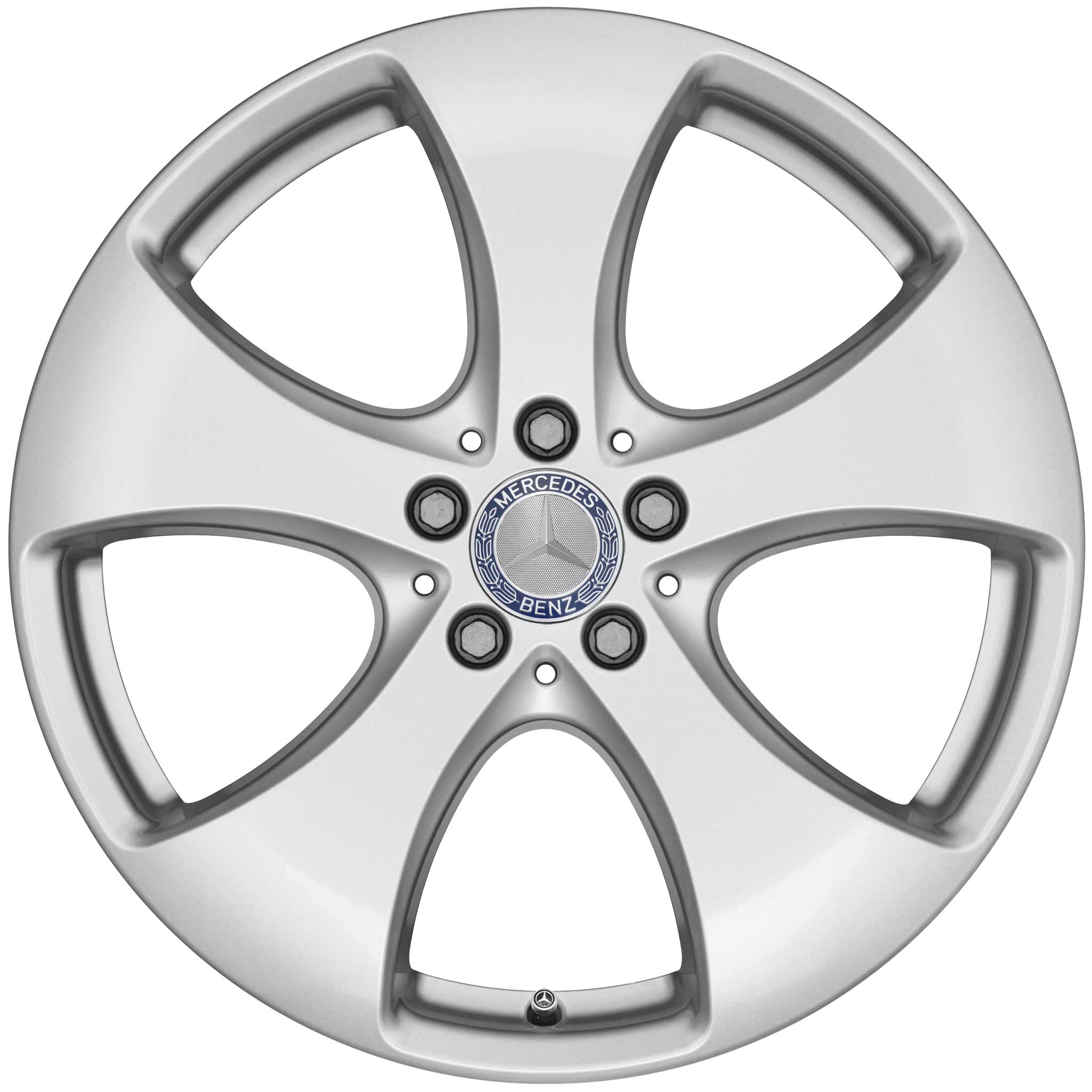 Mercedes 5 Spoke [166-19] Vanadium Silver Alloy Wheel Product Image #1