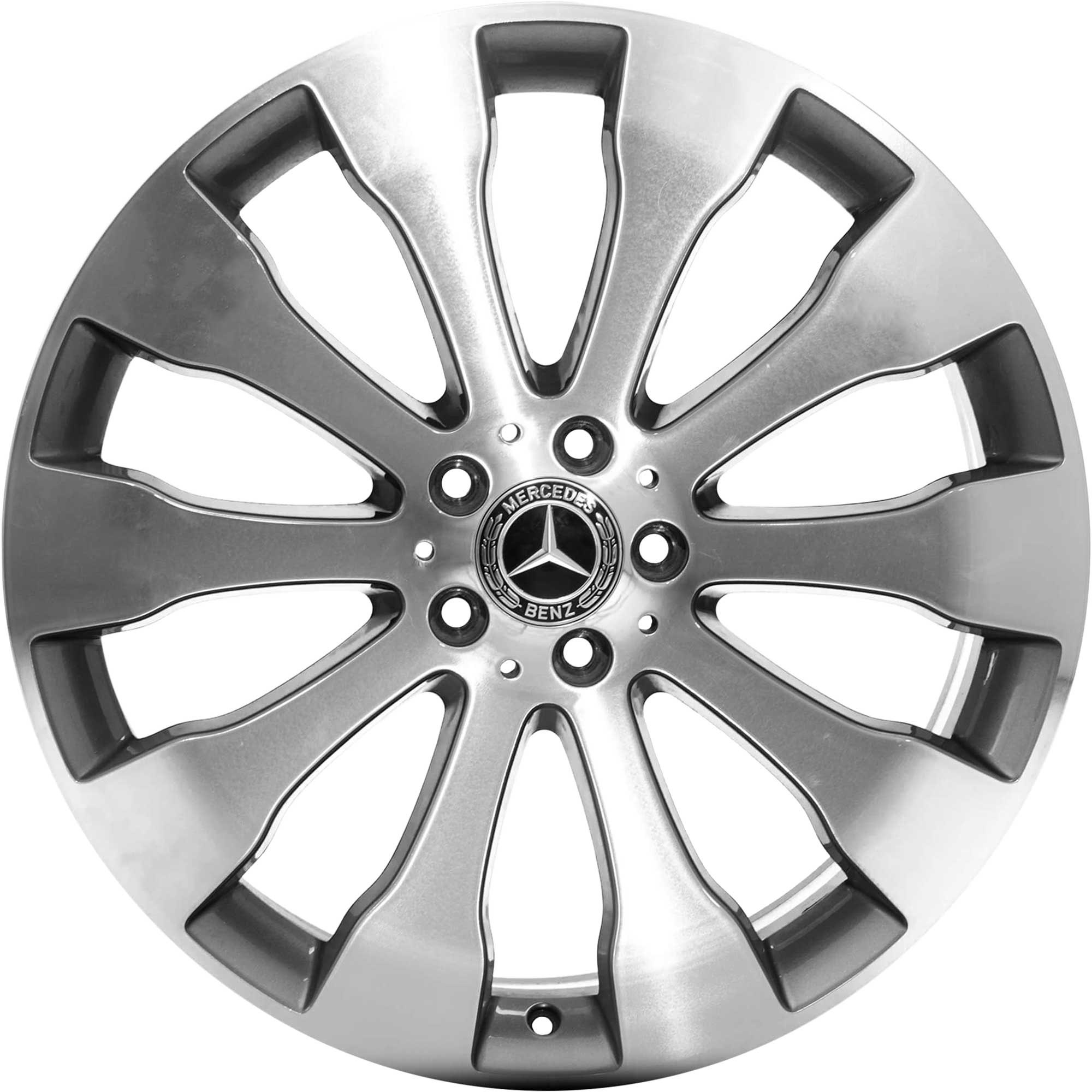Mercedes 5 Twin Spoke [166-20] Himalaya Grey with High Sheen Alloy Wheel Product Image #1