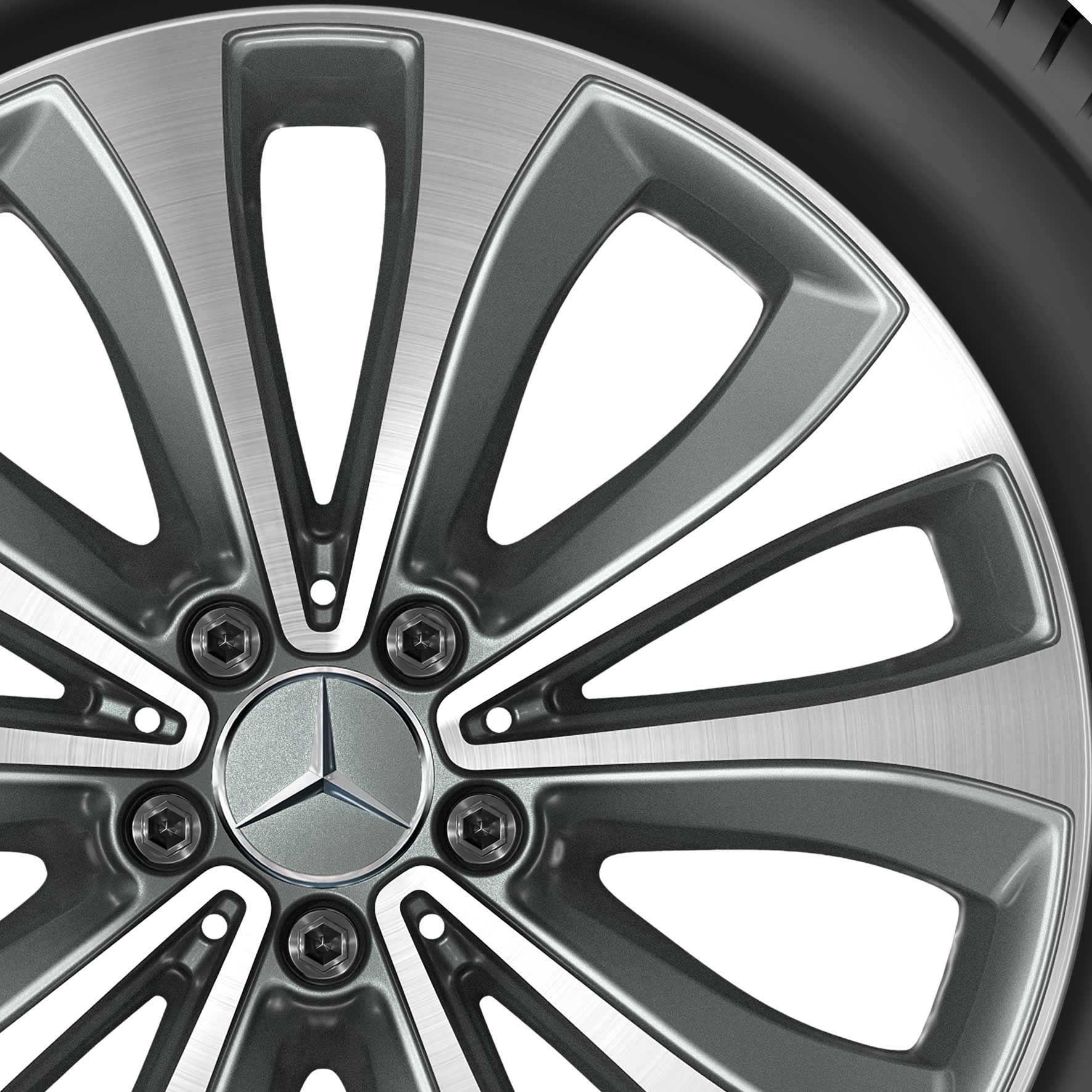 Mercedes 5 Twin Spoke [167-19] Himalaya Grey with High Sheen Alloy Wheel Product Image #2