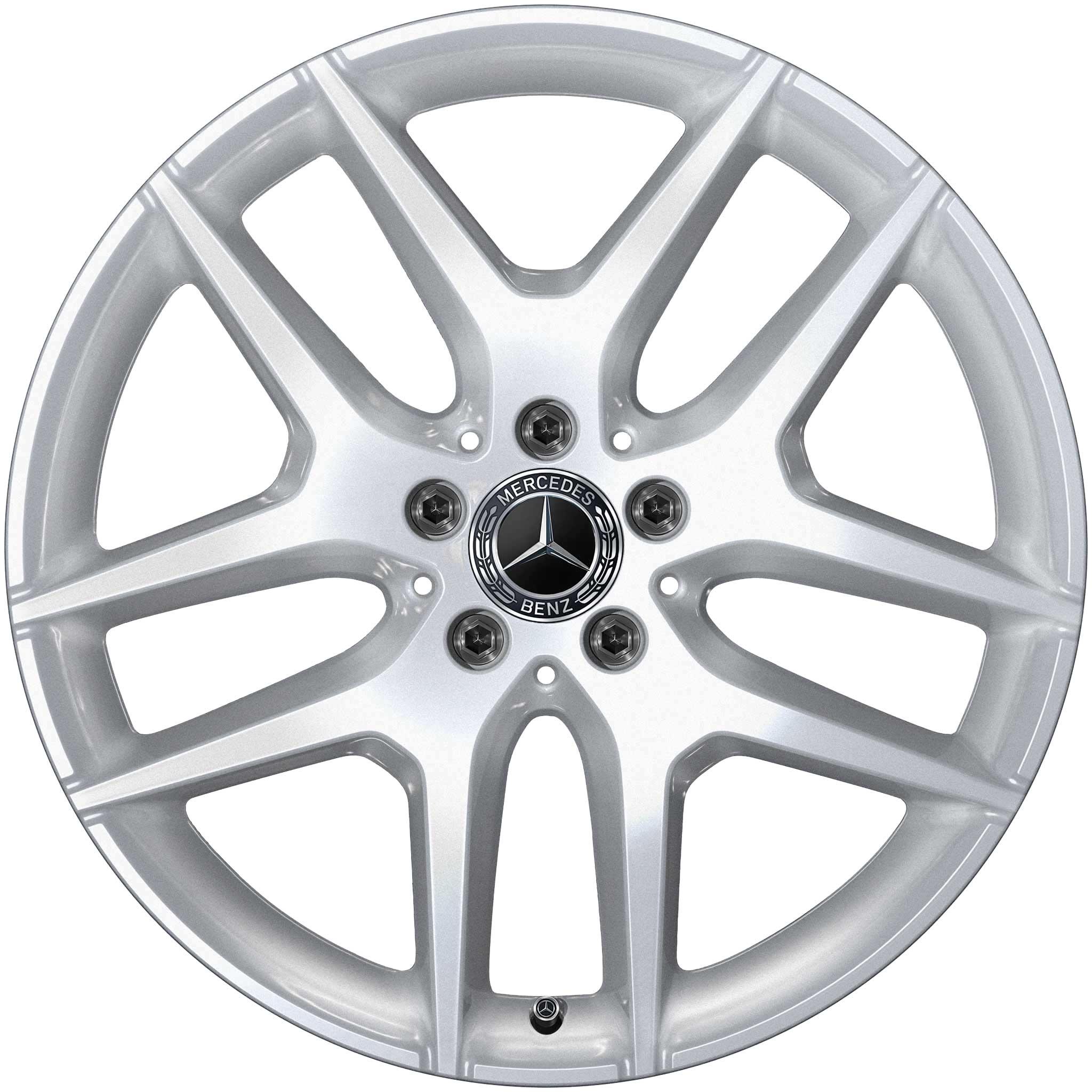 Mercedes 5 Twin Spoke [167-19] Vanadium Silver Alloy Wheel Product Image #1