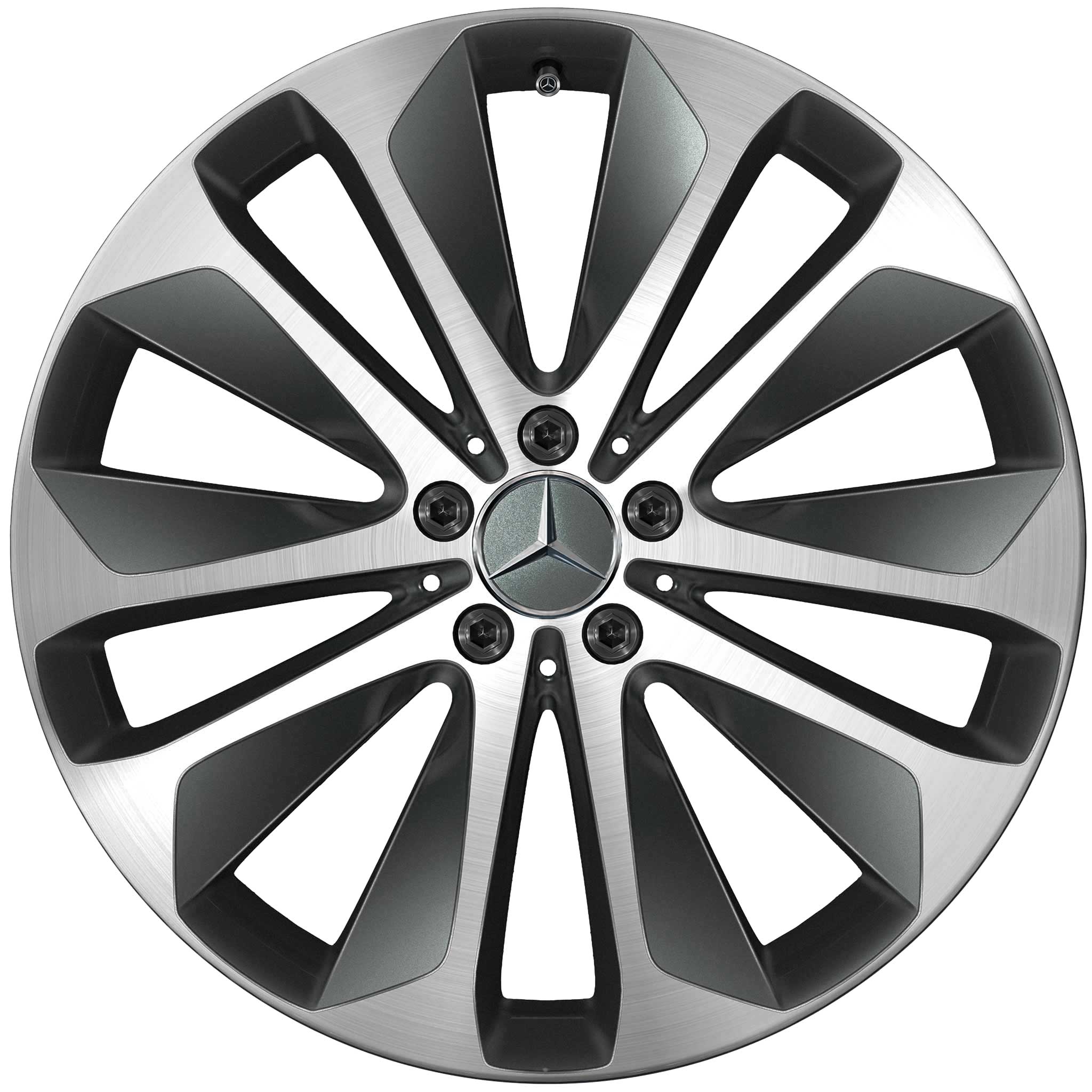 Mercedes 10 Spoke [167-20] Himalaya Grey with High Sheen Alloy Wheel Product Image #1