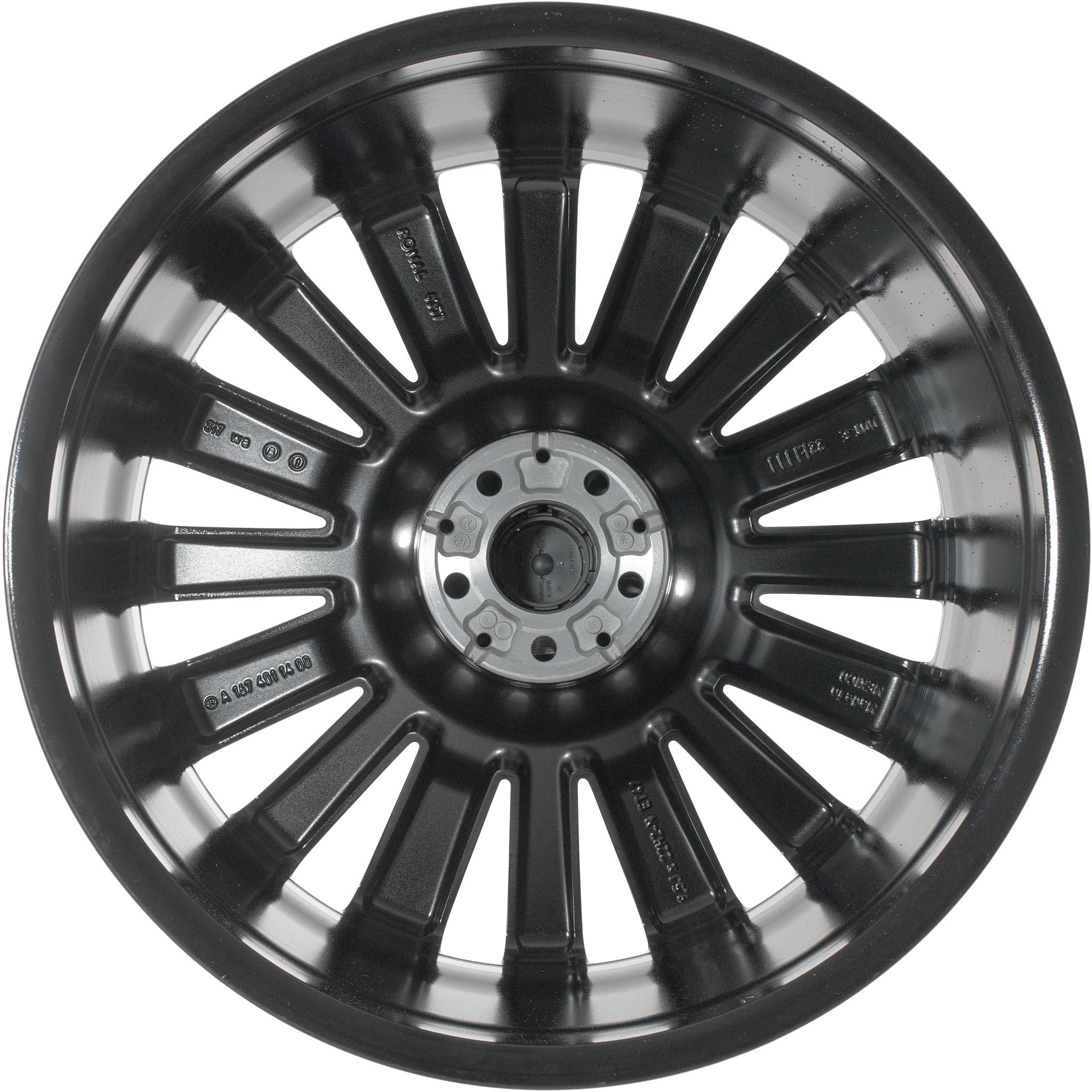 Mercedes Maybach Multi Spoke [167-22] Gloss Back with High Sheen Alloy Wheel Product Image #3