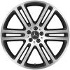 Mercedes 6 Twin Spoke [167-21] Matt Black with High Sheen Wheel Img 1