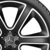 Mercedes 6 Spoke [167-22] Matt Black with High Sheen Wheel Img 2