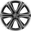 Mercedes 6 Spoke [167-22] Matt Black with High Sheen Wheel Img 1