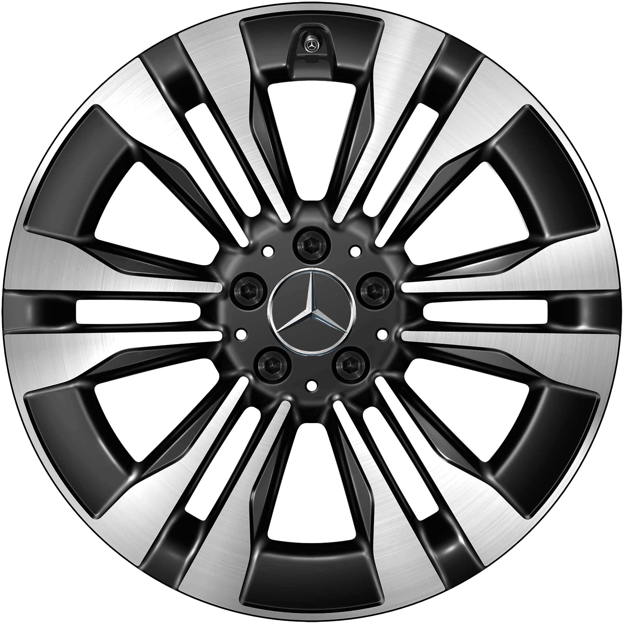 Mercedes 6 Twin Spoke [167-19] Gloss Back with High Sheen Alloy Wheel Product Image #1