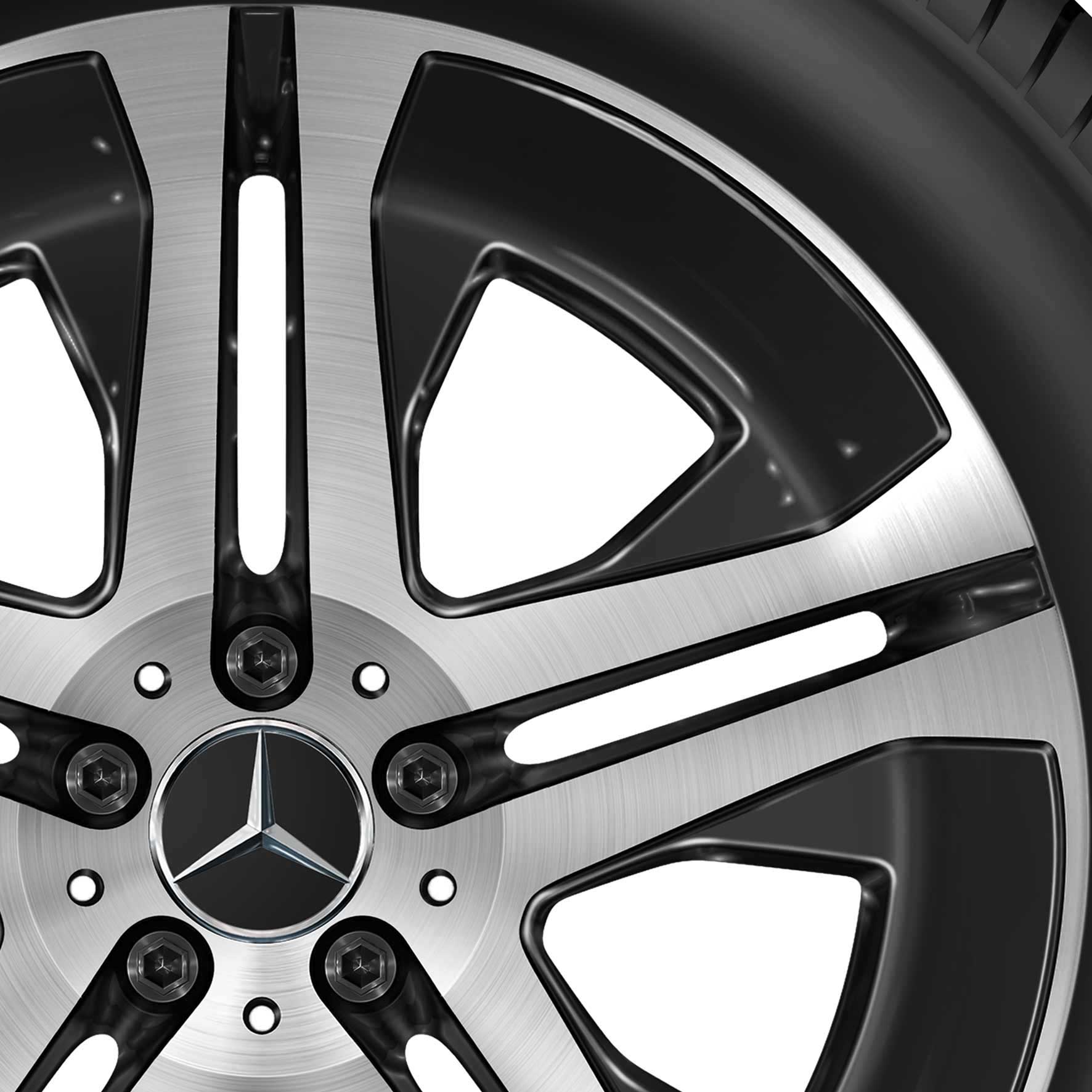 Mercedes 5 Twin Spoke [167-20] Gloss Back with High Sheen Alloy Wheel Product Image #2