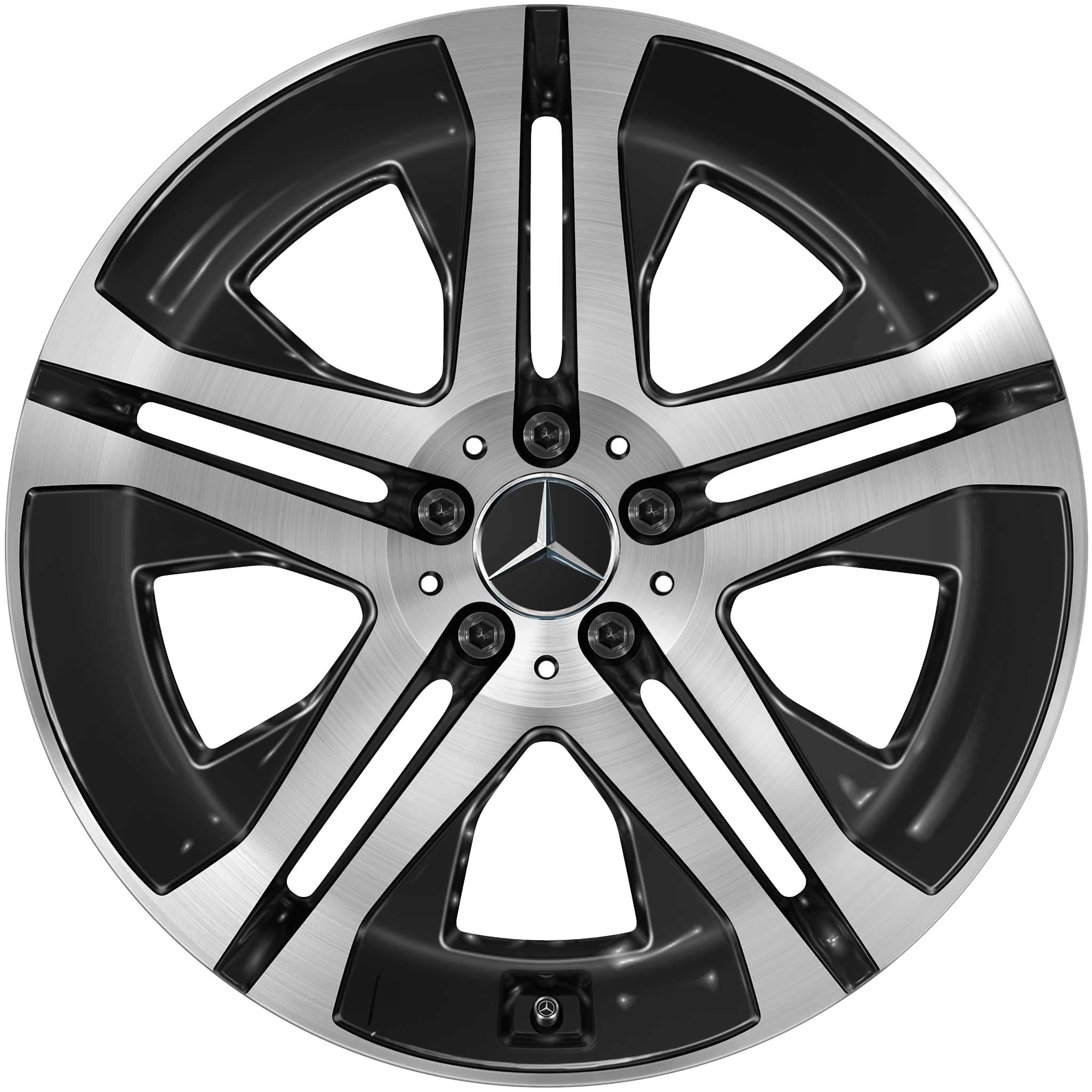 Mercedes 5 Twin Spoke [167-20] Gloss Back with High Sheen Alloy Wheel Product Image #1