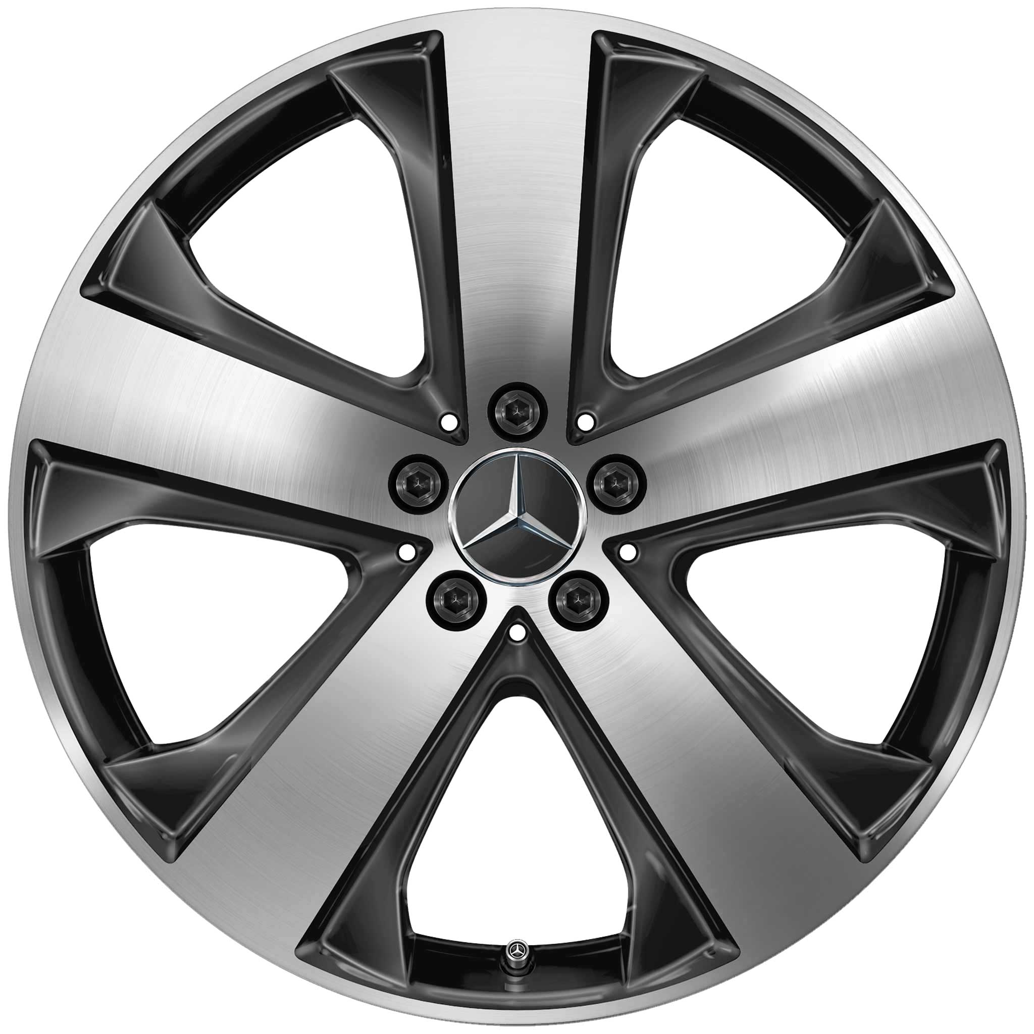 Mercedes 5 Spoke [167-20] Gloss Back with High Sheen Alloy Wheel Product Image #1