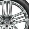 Mercedes 5 Triple Spoke [167-21] Himalaya Grey with High Sheen Wheel Img 2