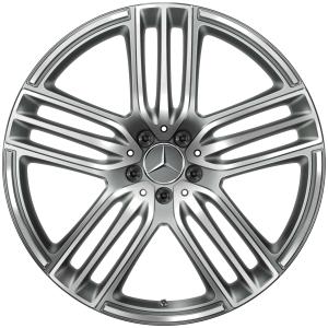 Mercedes 5 Triple Spoke [167-21] Himalaya Grey with High Sheen Alloy Wheel for Mercedes GLS-Class X167 - Sizes 21in