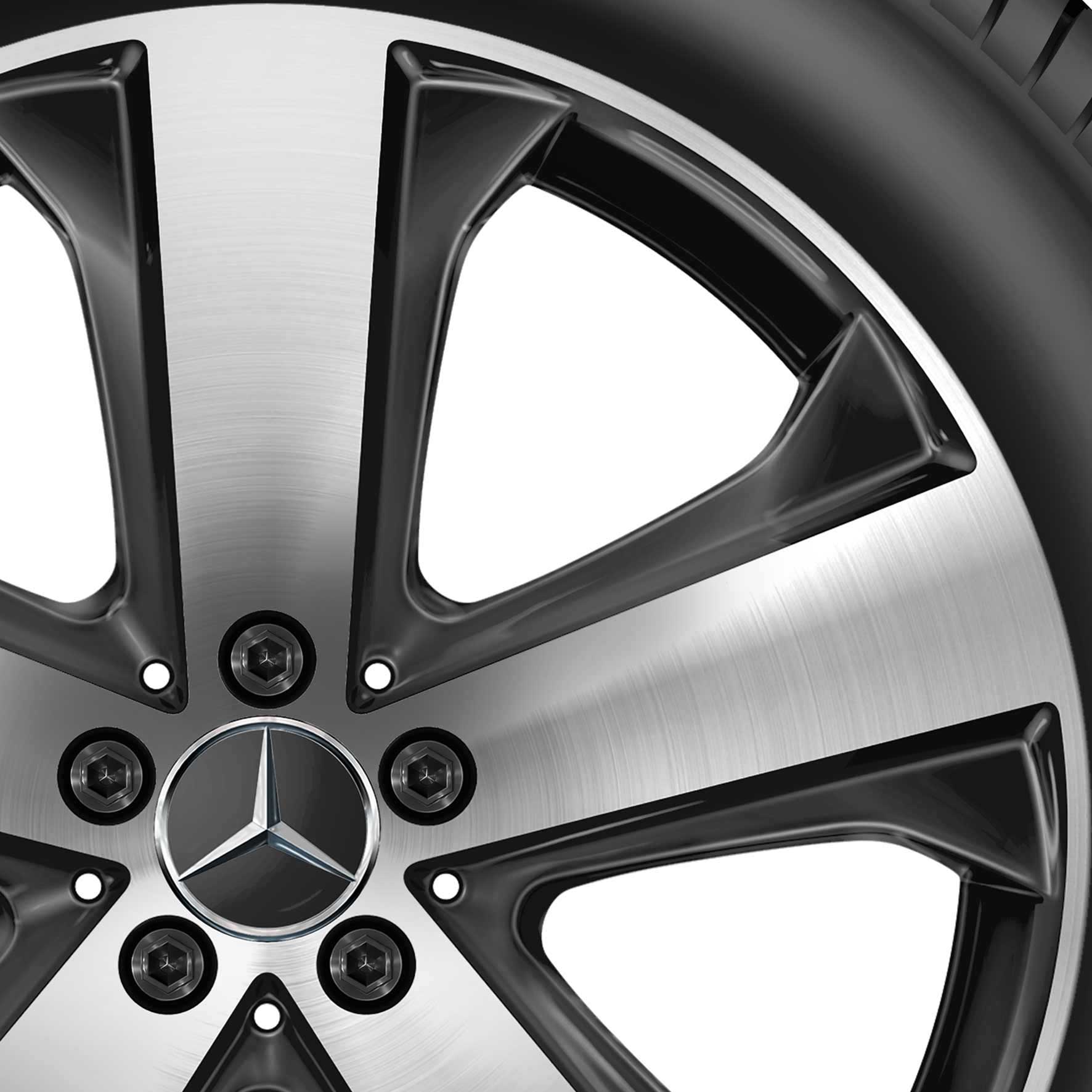 Mercedes 5 Spoke [167-20] Gloss Back with High Sheen Alloy Wheel Product Image #2