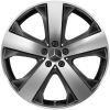 Mercedes 5 Spoke [167-20] Gloss Back with High Sheen Wheel Img 1