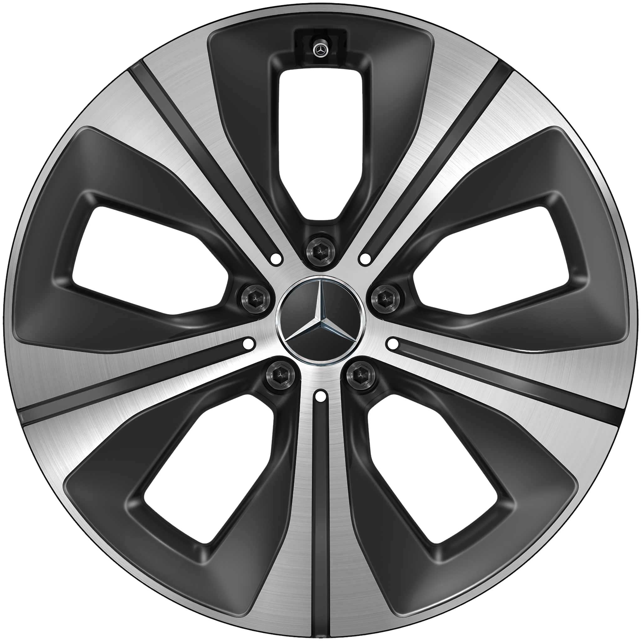 Mercedes 5 Spoke [167-19] Gloss Black with High Sheen Alloy Wheel Product Image #1