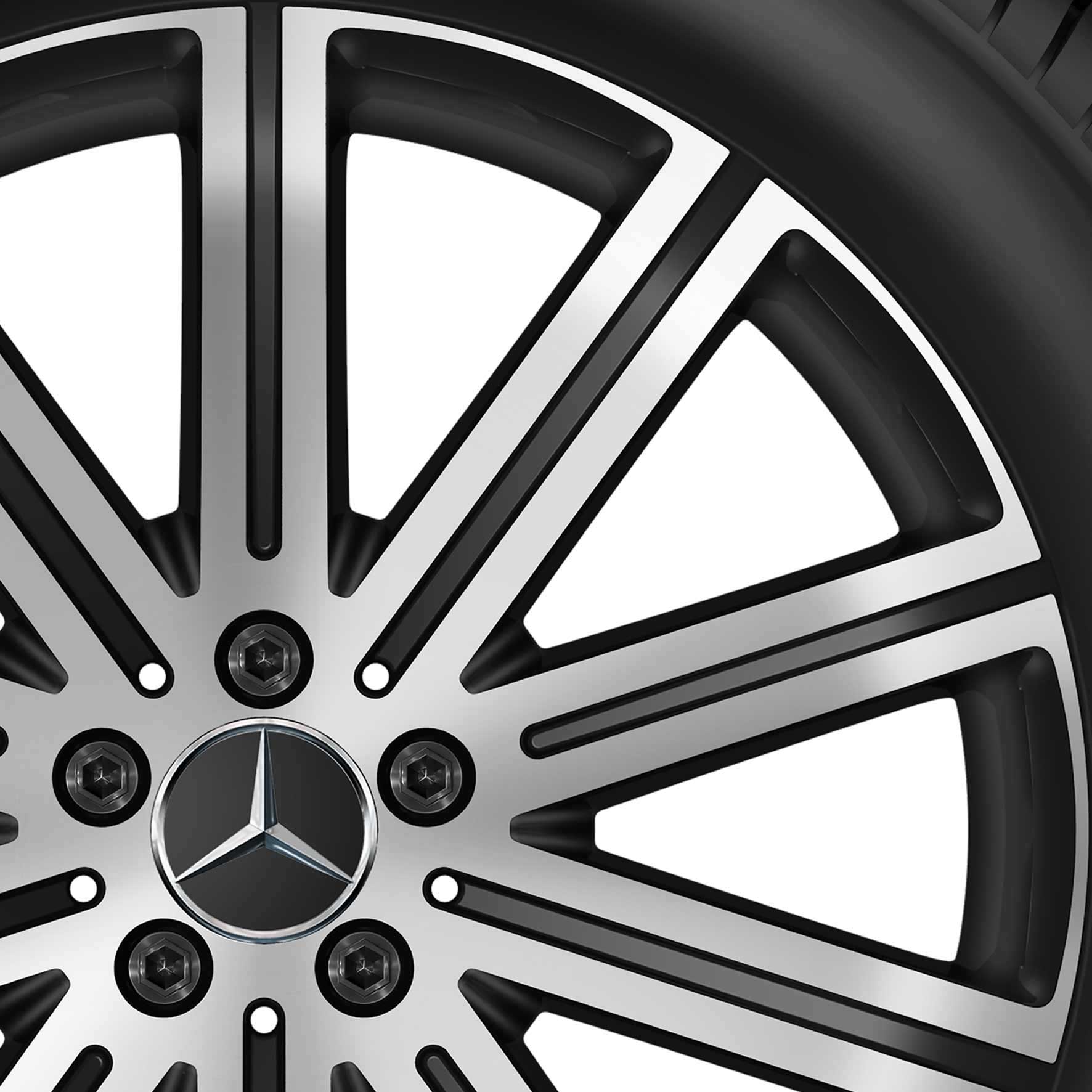 Mercedes 10 Spoke [167-20] Matt Black with High Sheen Alloy Wheel Product Image #2