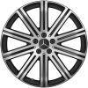 Mercedes 10 Spoke [167-20] Matt Black with High Sheen Wheel Img 1