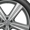 Mercedes 5 Spoke [167-21] Matt Himalaya Grey with High Sheen Wheel Img 2